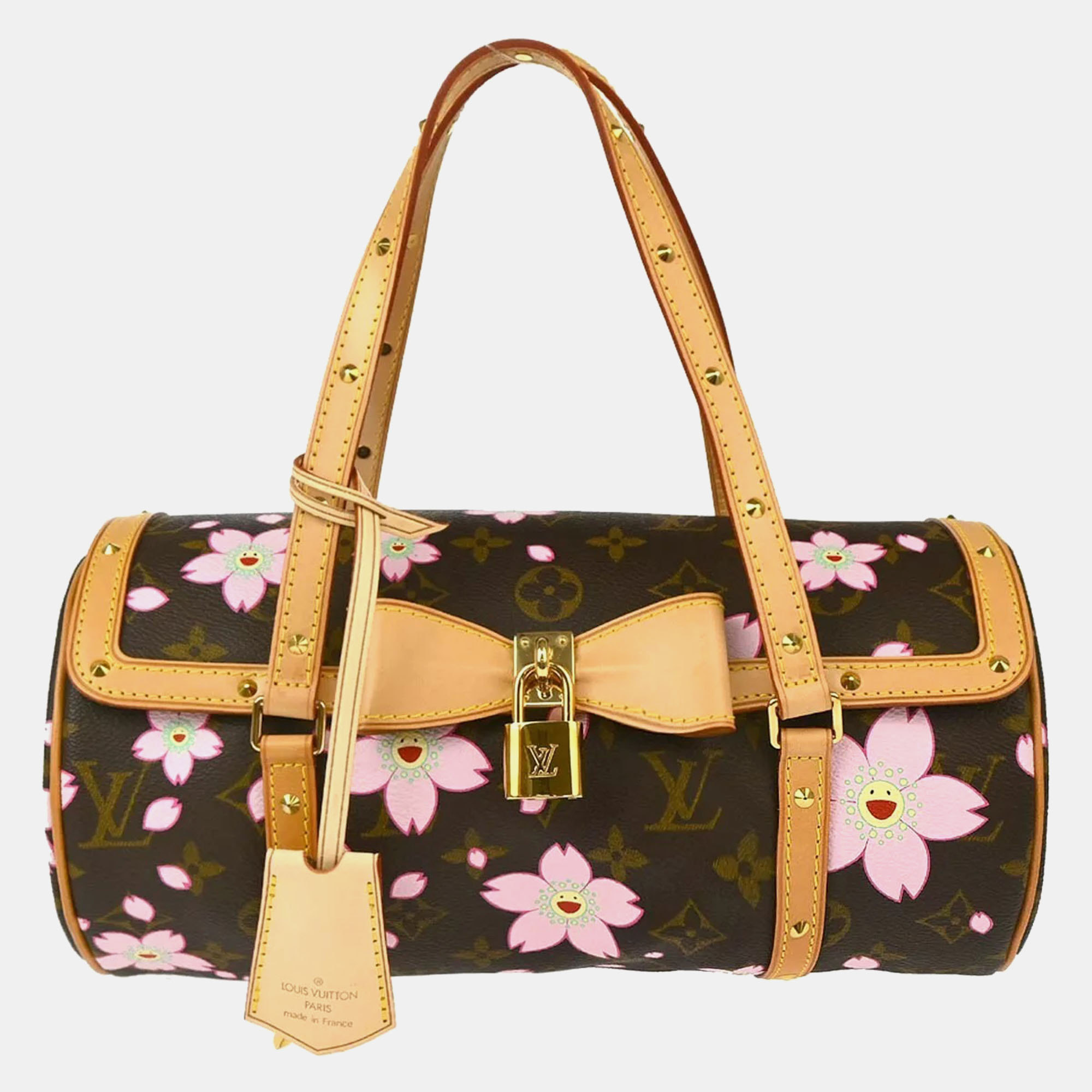 

Louis Vuitton Monogram Cherry Blossom Papillon Handbag, Brown