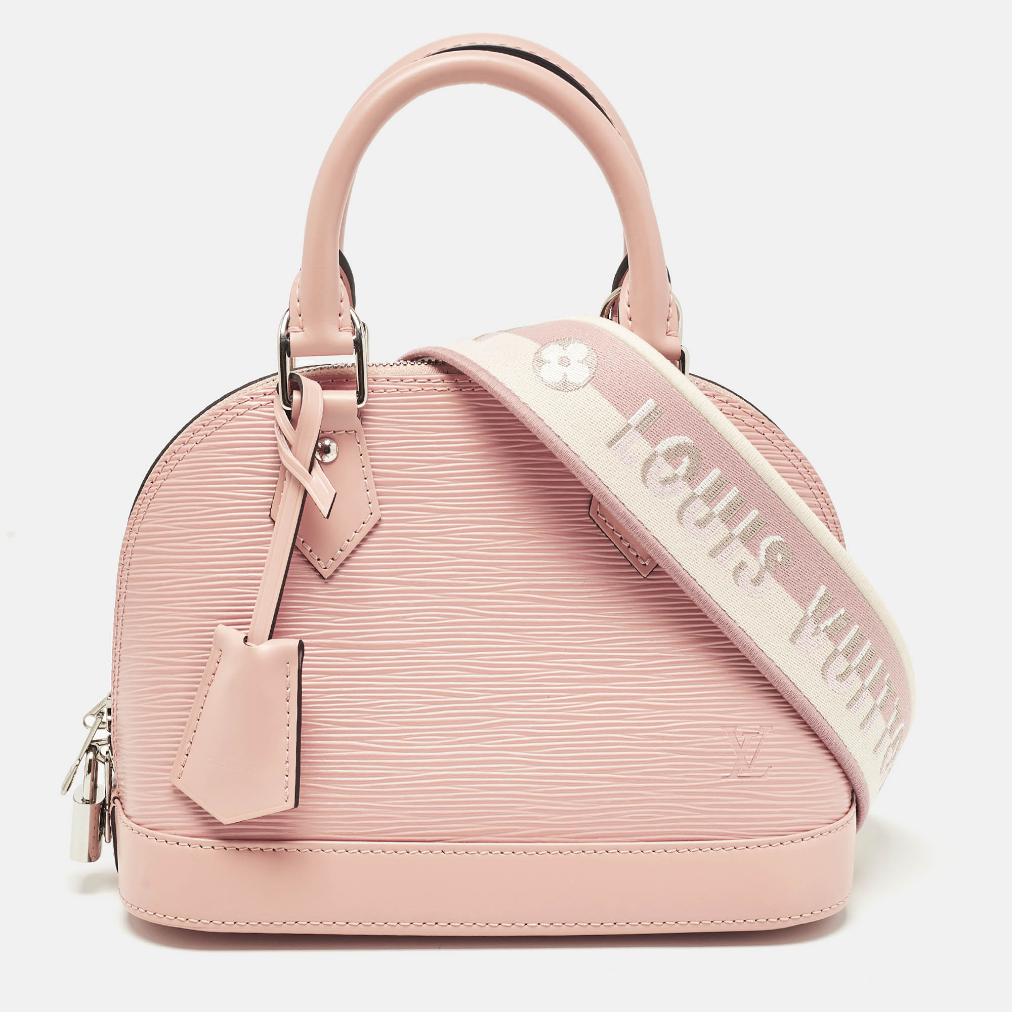 

Louis Vuitton Rose Trianon Epi Leather Alma BB Bag, Pink