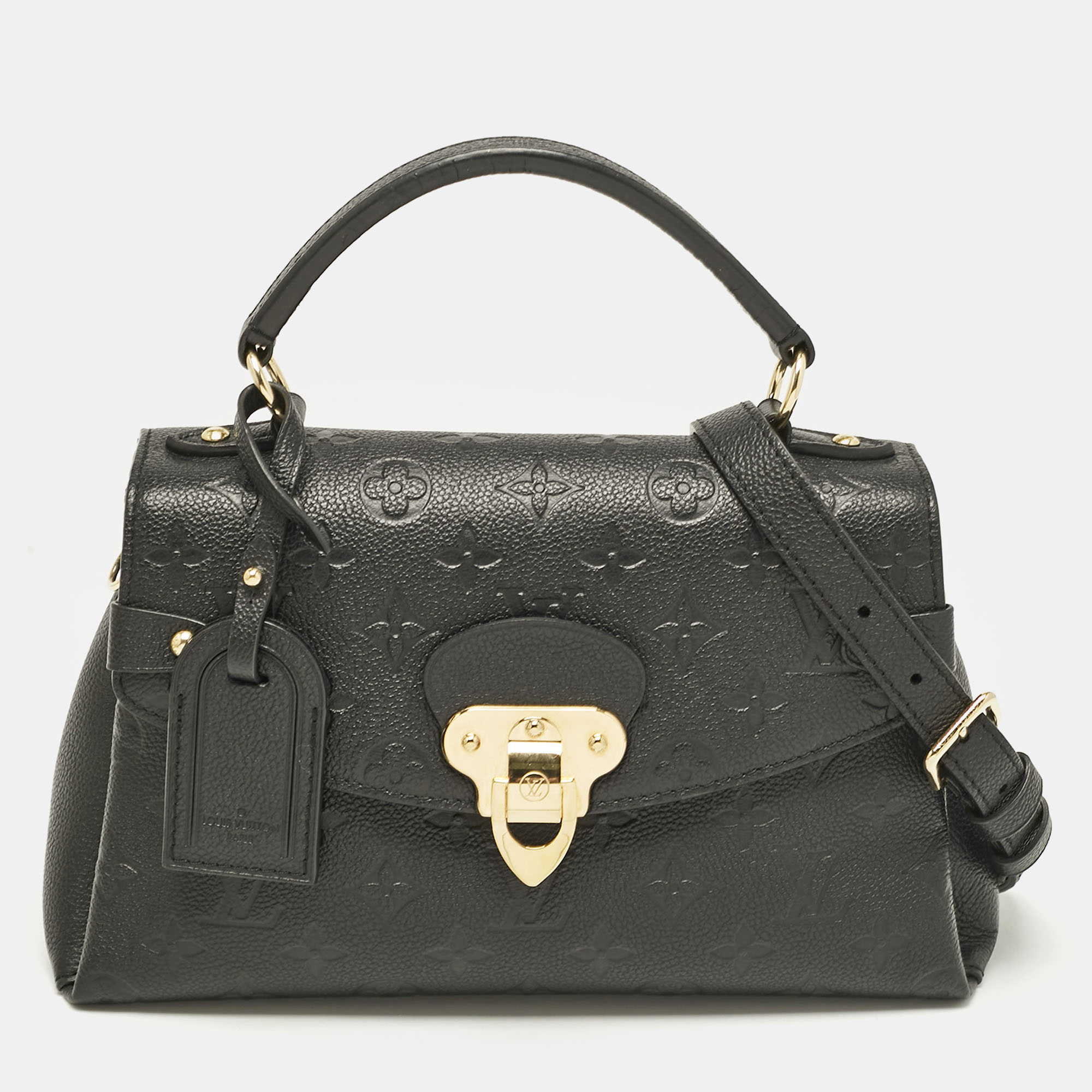 

Louis Vuitton Black Monogram Empreinte Leather Georges BB Bag