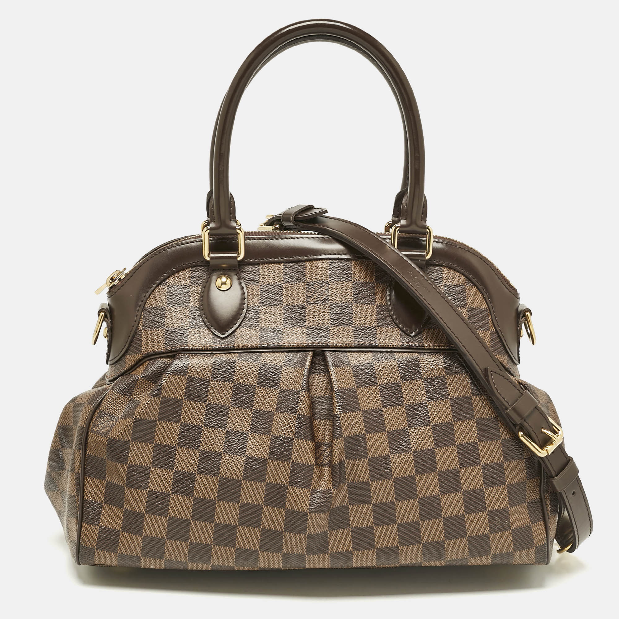 

Louis Vuitton Damier Ebene Canvas Trevi PM Bag, Brown