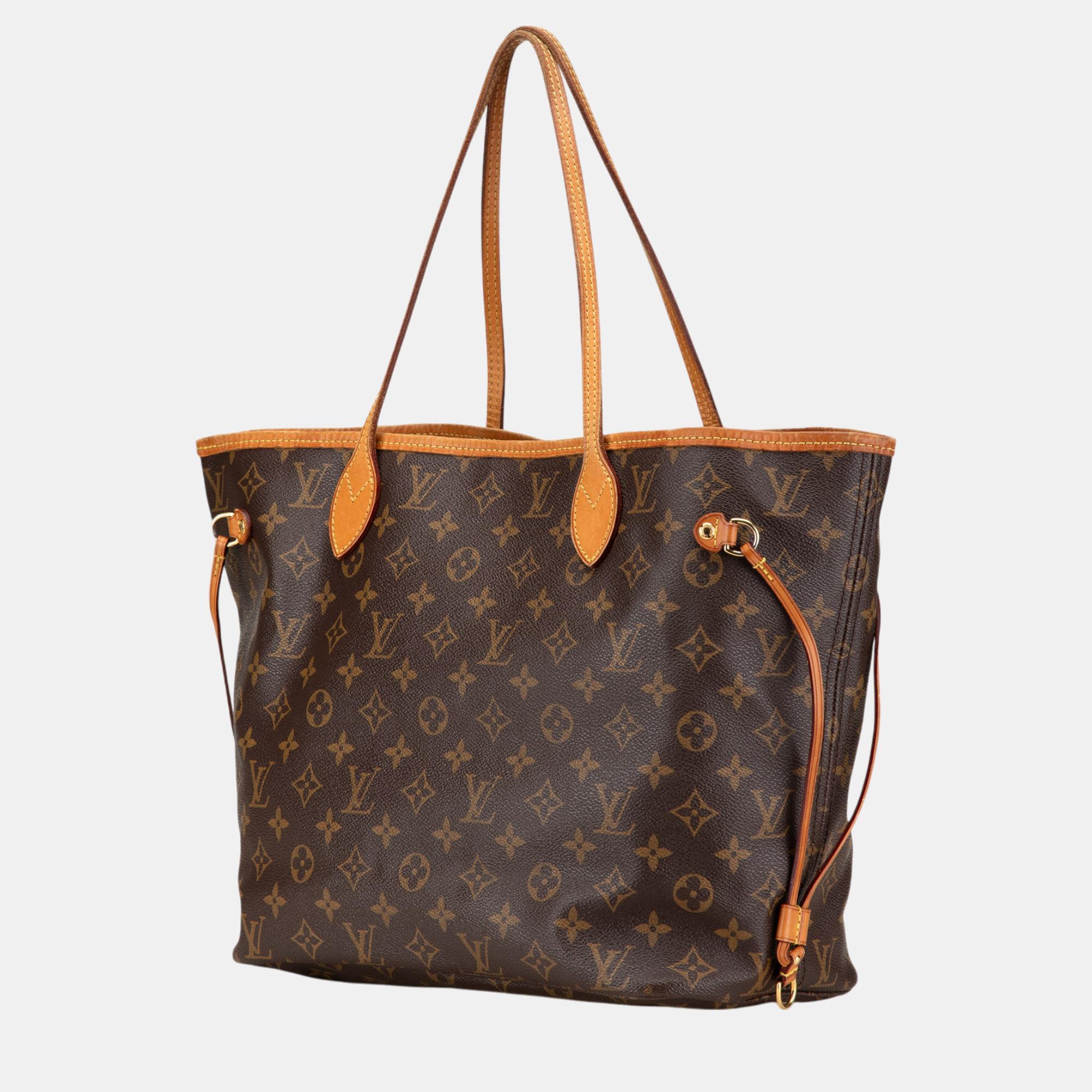 Louis Vuitton Brown Monogram Canvas Neverfull MM 