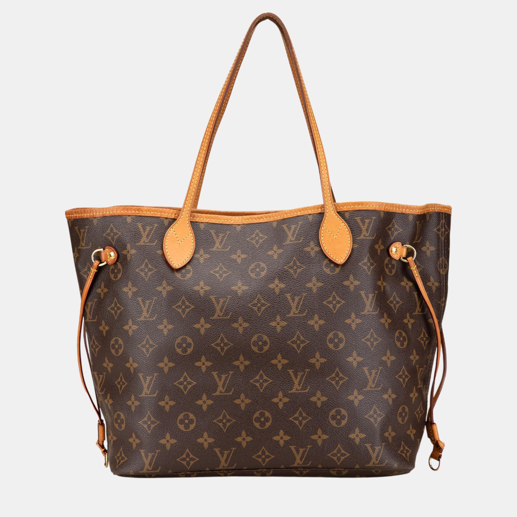 

Louis Vuitton Brown Monogram Neverfull MM