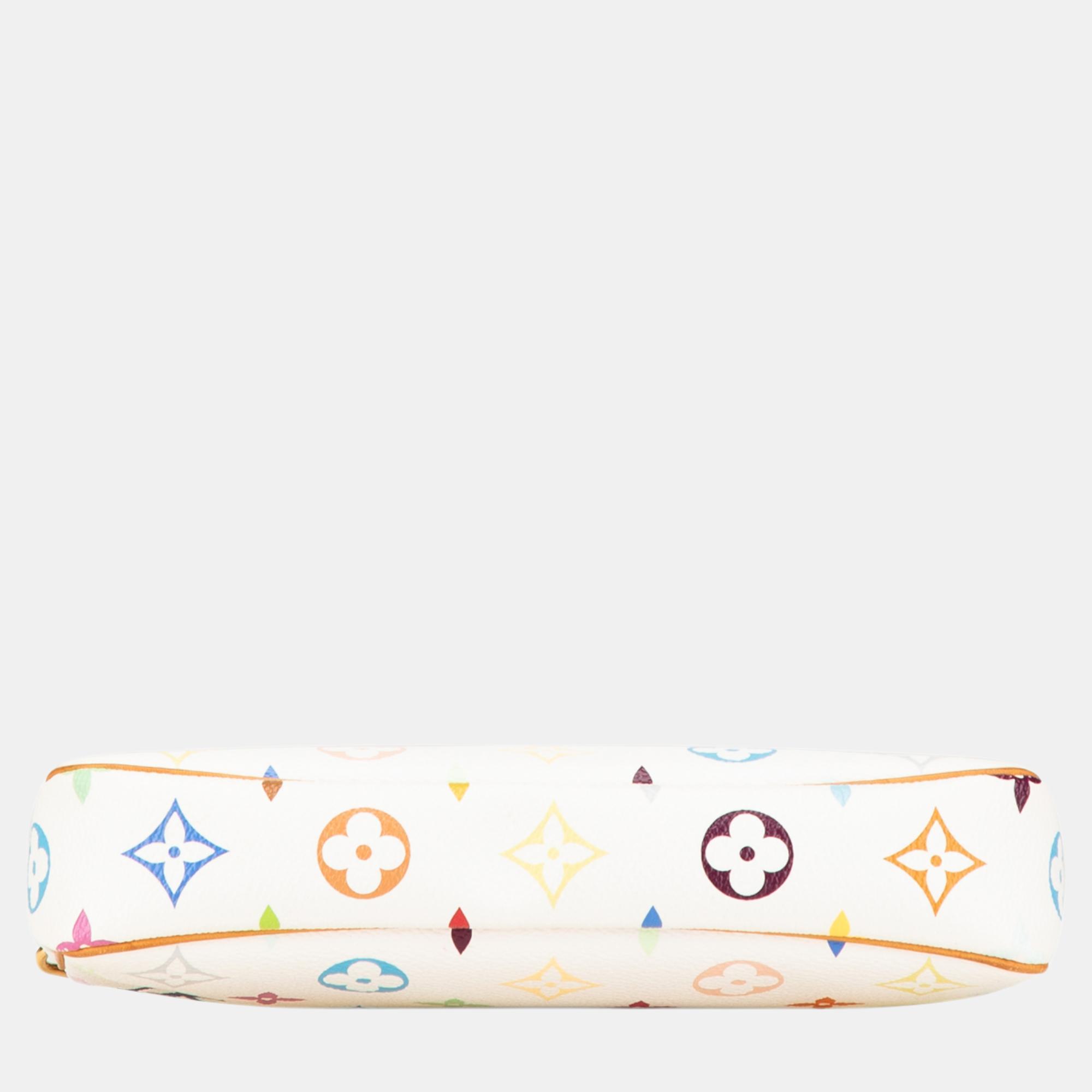 Louis Vuitton White Monogram Multicolore Pochette Accessoires 