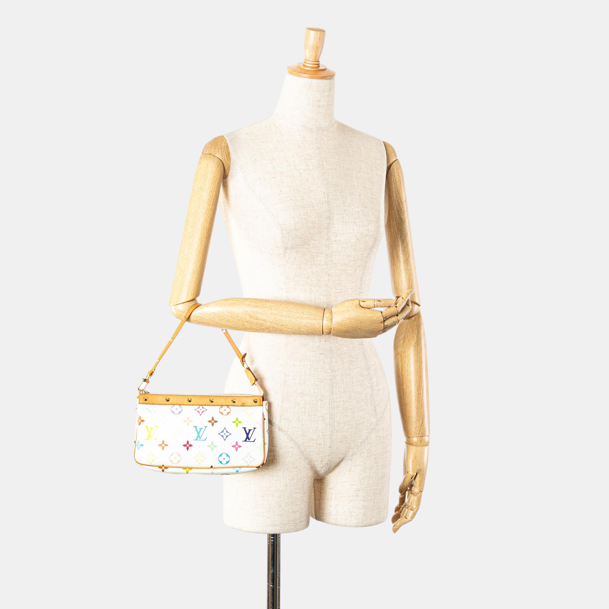 Louis Vuitton White Monogram Multicolore Pochette Accessoires 