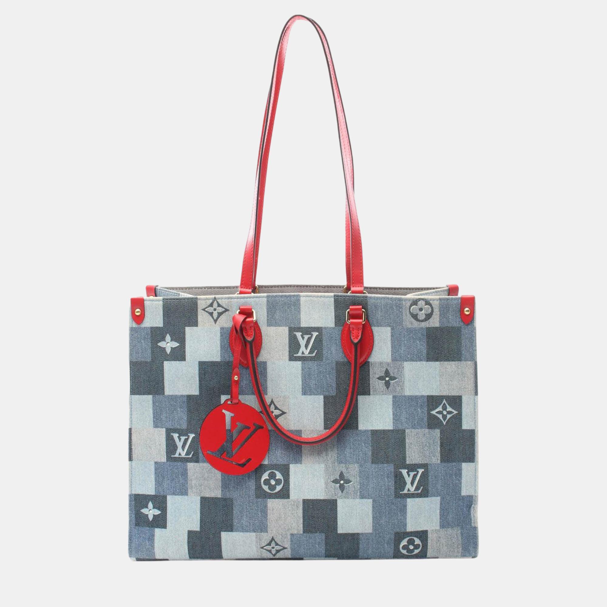 

Louis Vuitton Blue Monogram Denim Onthego GM