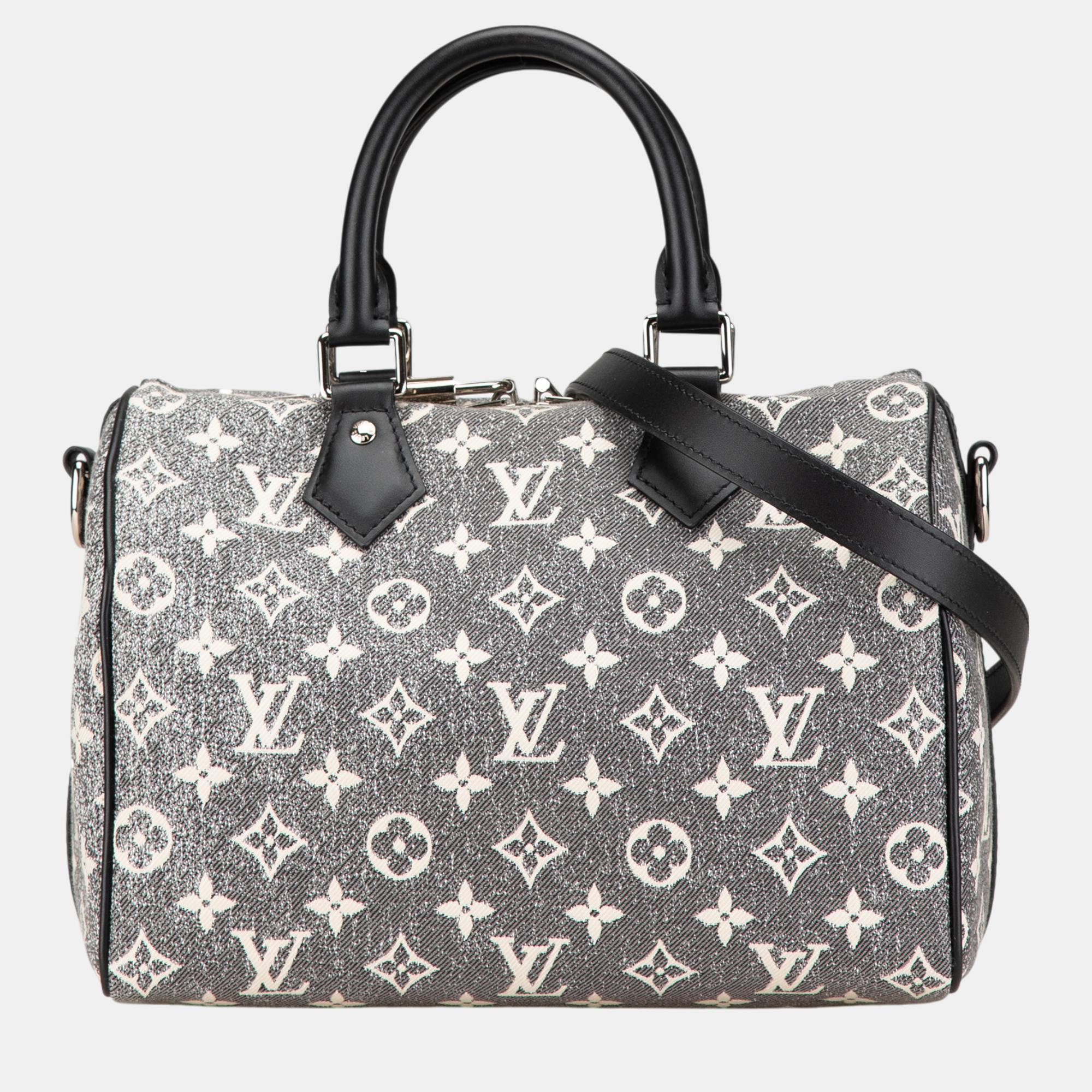 

Louis Vuitton Grey Monogram Jacquard Denim Speedy Bandouliere 25 Handbag