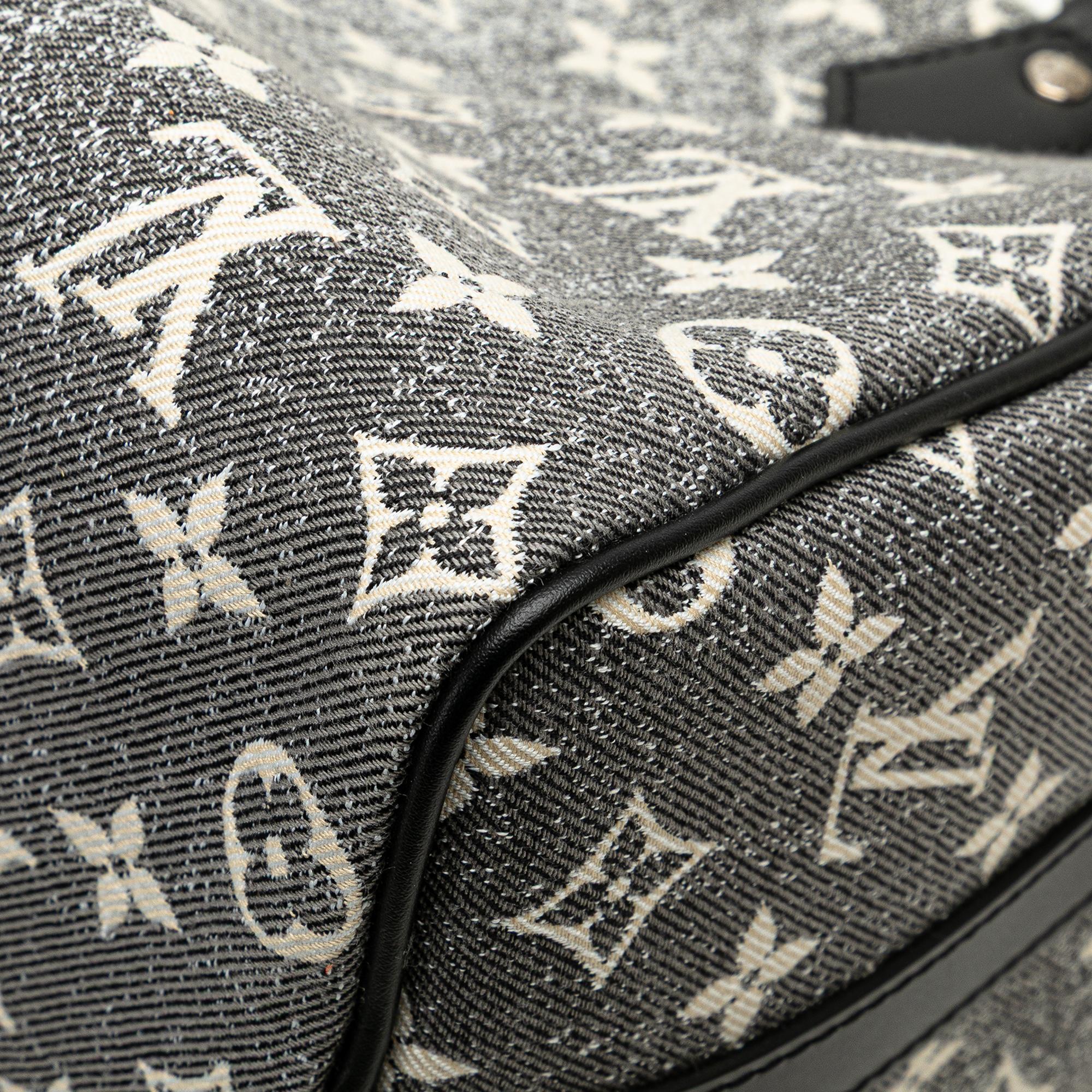 Louis Vuitton Grey Monogram Jacquard Denim Speedy Bandouliere 25 
