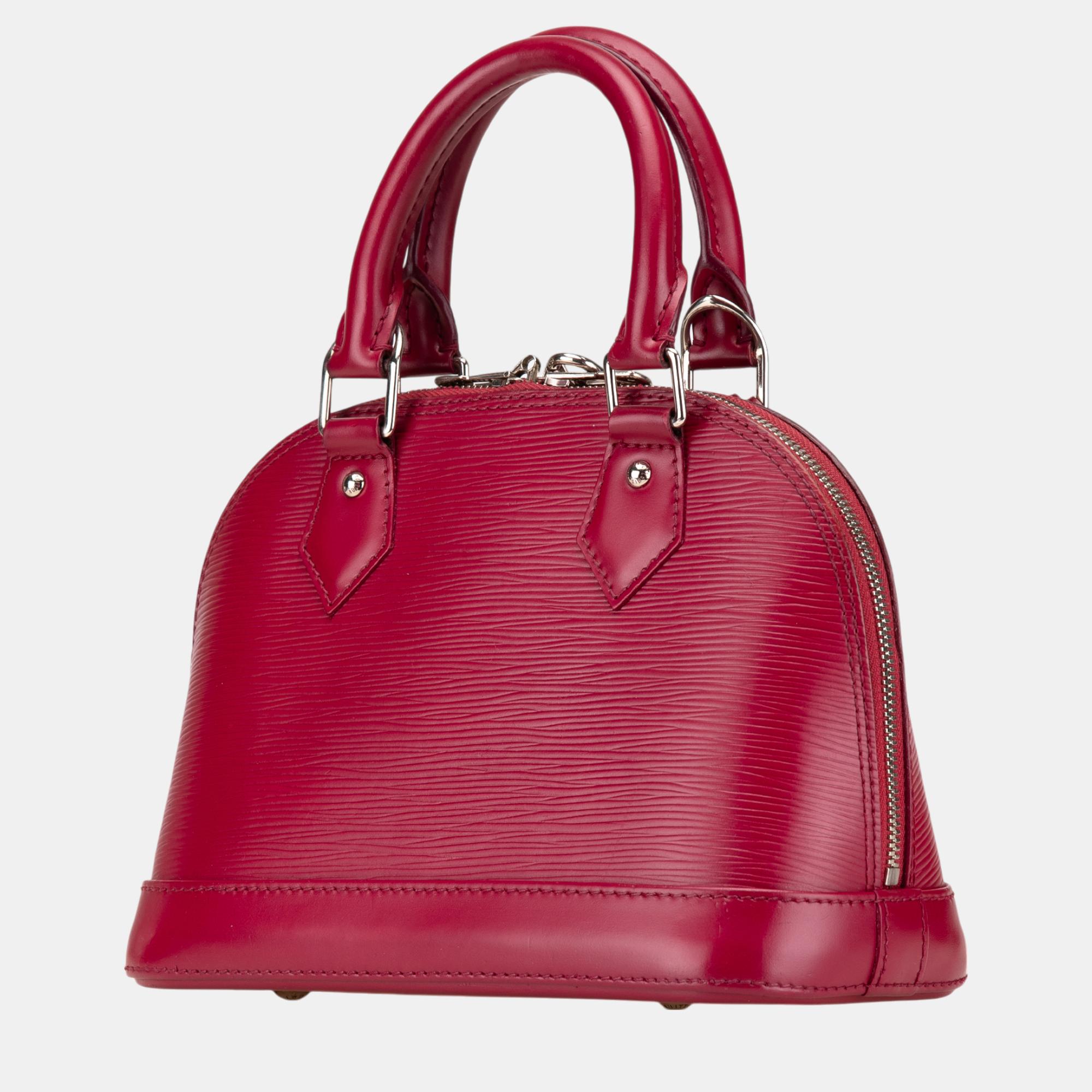 Louis Vuitton Pink Epi Leather Alma Bag BB 