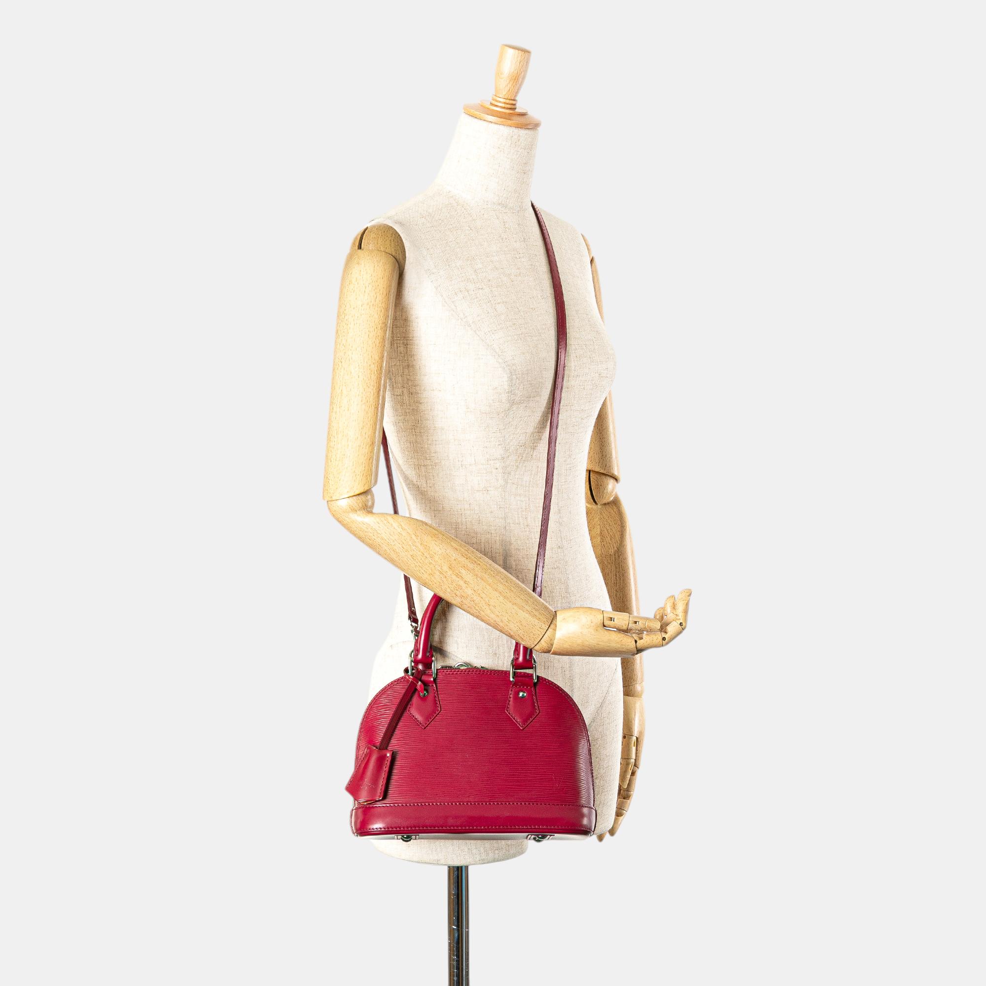 Louis Vuitton Pink Epi Leather Alma Bag BB 