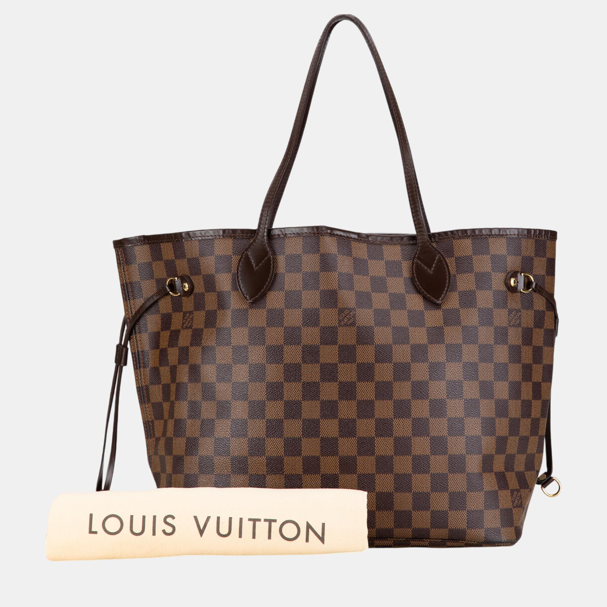 Louis Vuitton Brown Damier Ebene Canvas Neverfull MM 