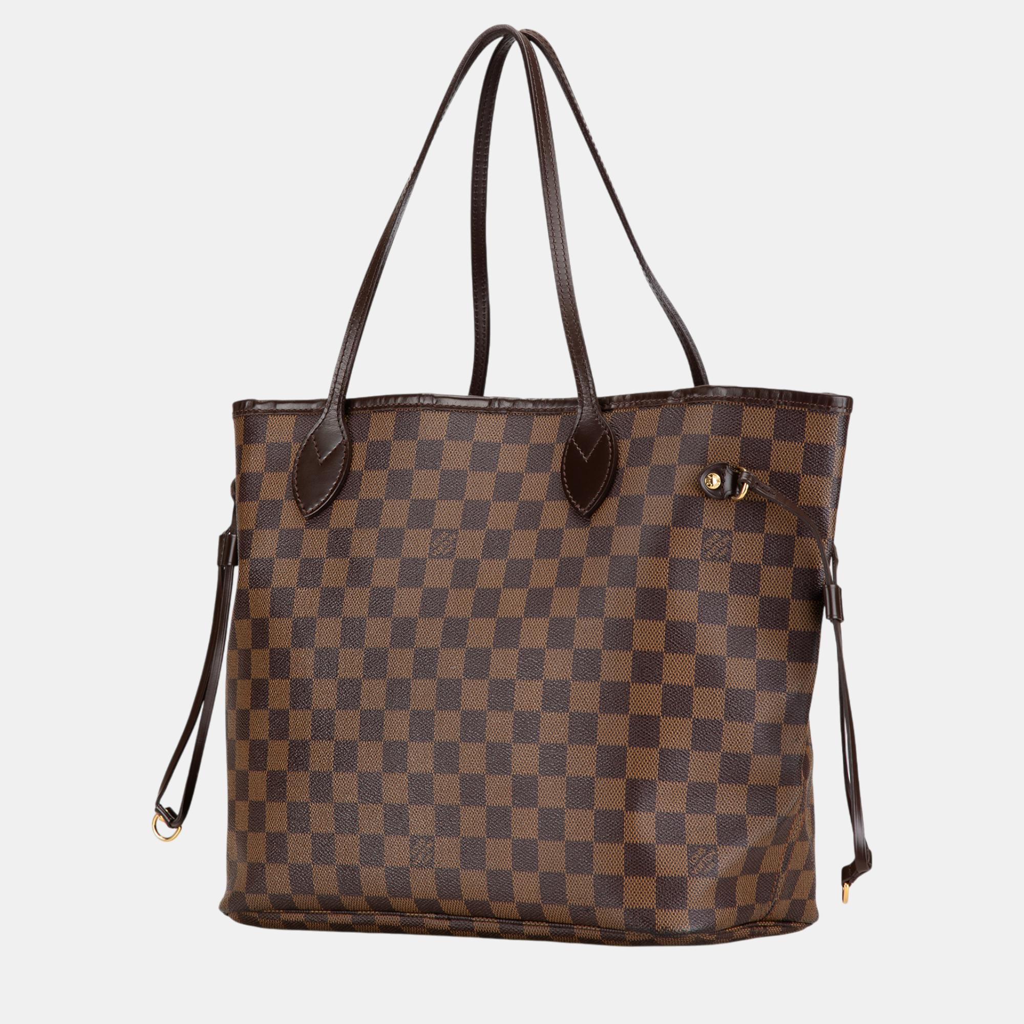Louis Vuitton Brown Damier Ebene Canvas Neverfull MM 