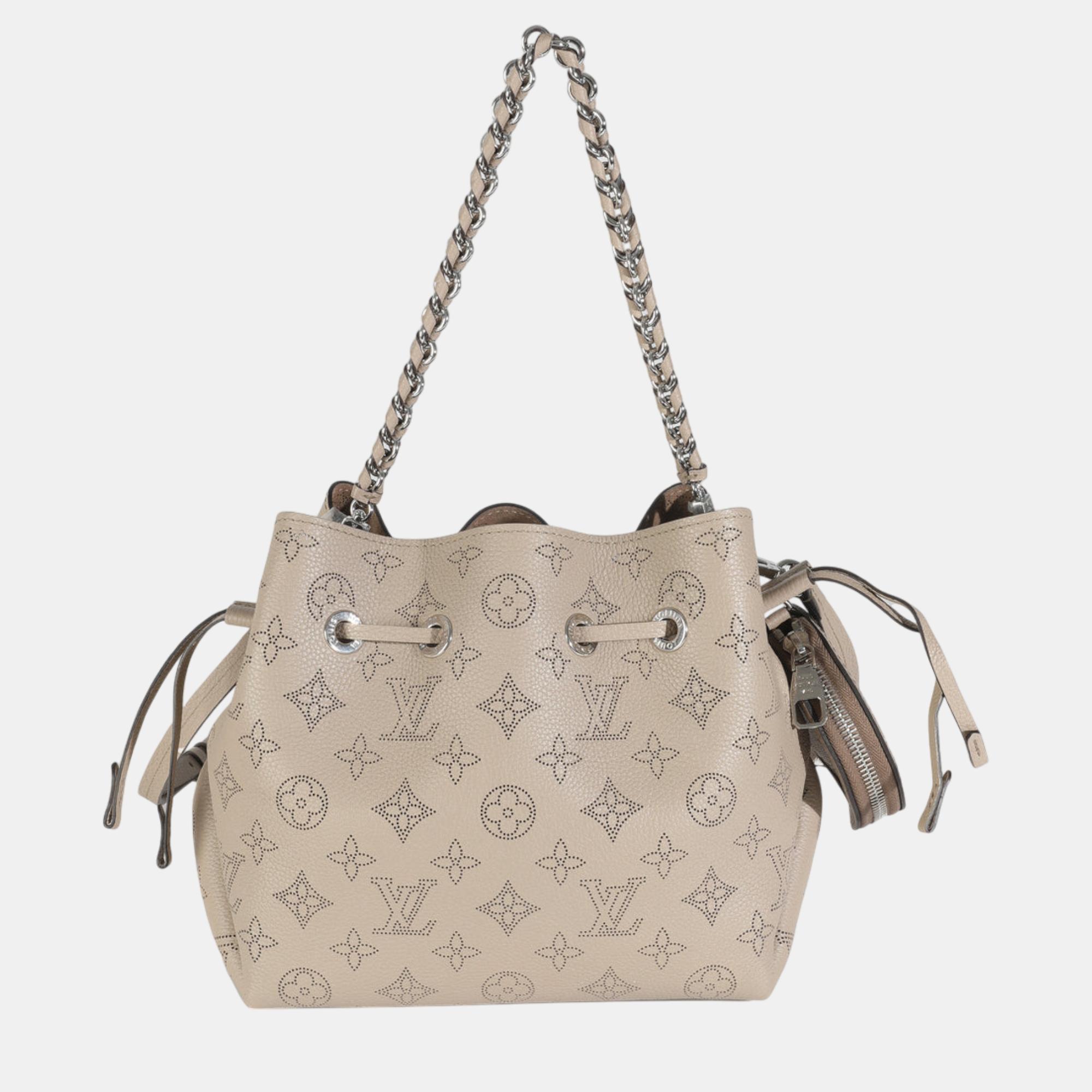 

Louis Vuitton Galet Monogram Mahina Bella Bag, Beige