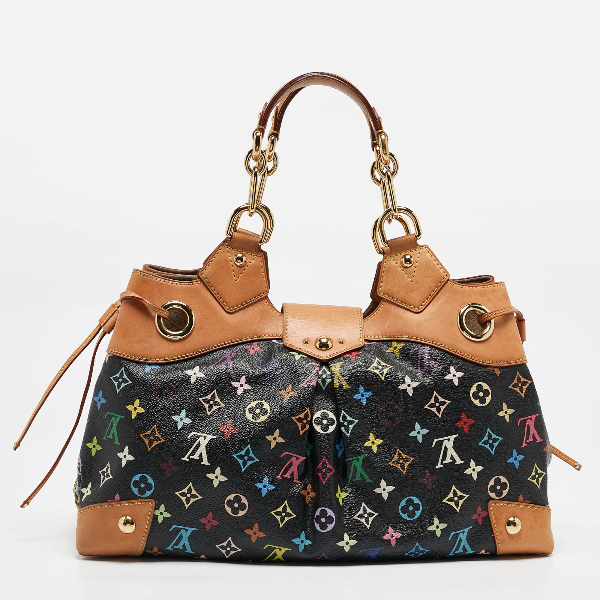 Louis Vuitton Black Multicolor Monogram Canvas Ursula Bag 