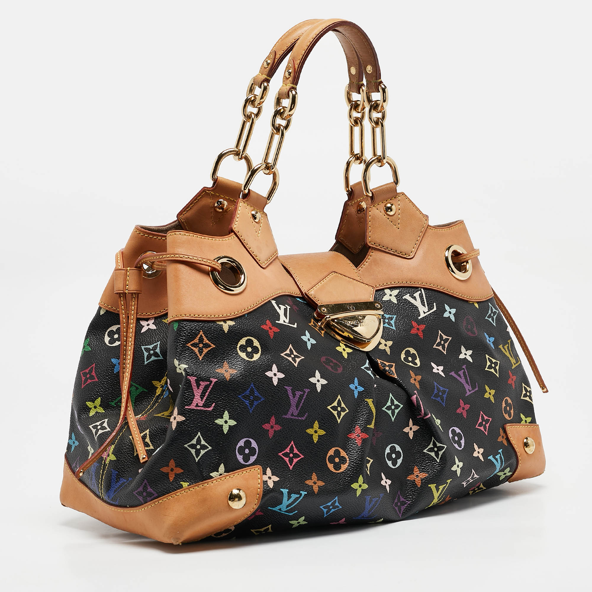 Louis Vuitton Black Multicolor Monogram Canvas Ursula Bag 
