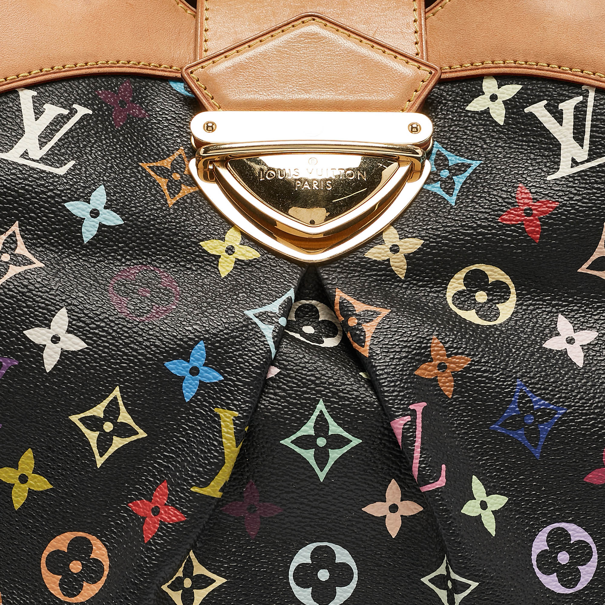 Louis Vuitton Black Multicolor Monogram Canvas Ursula Bag 