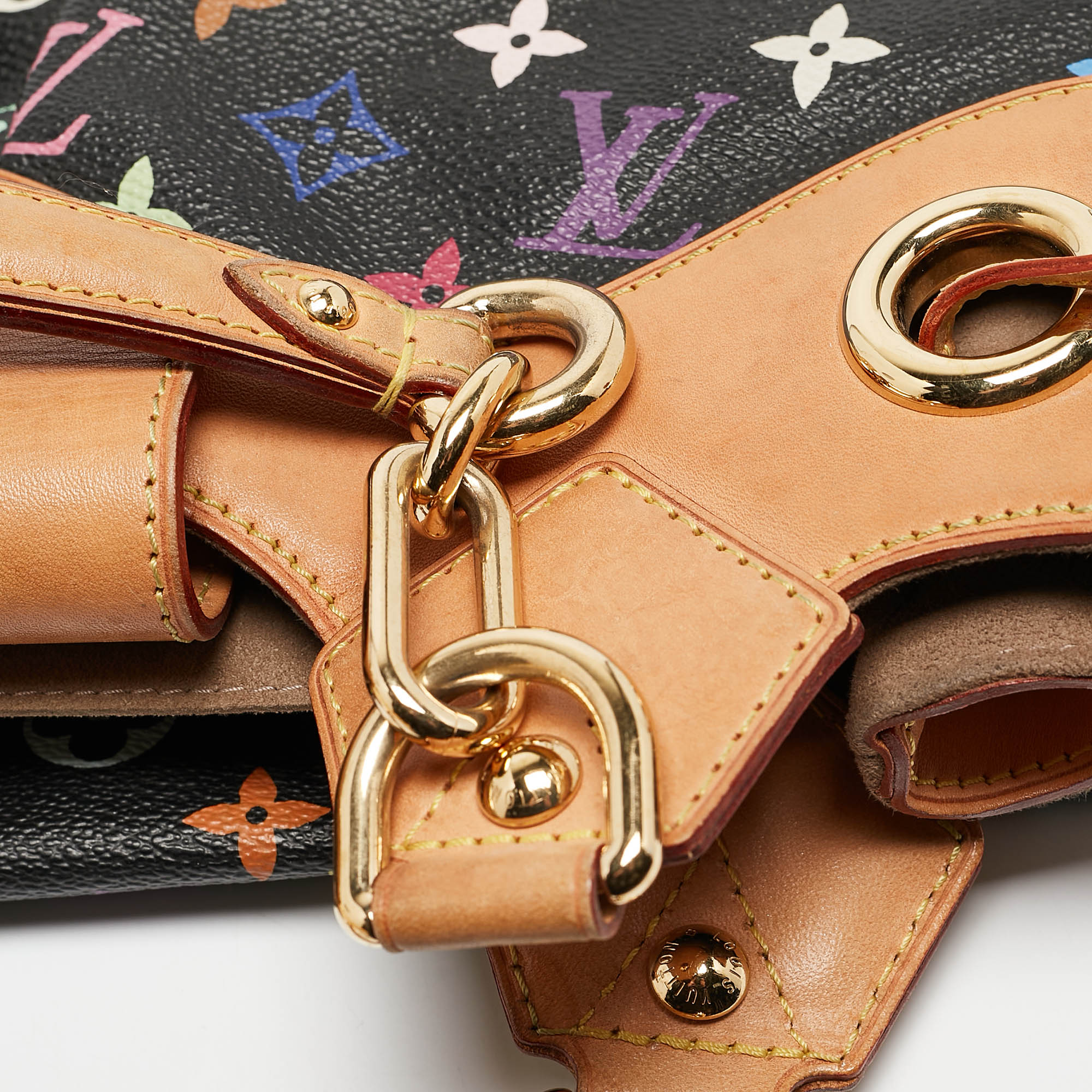 Louis Vuitton Black Multicolor Monogram Canvas Ursula Bag 