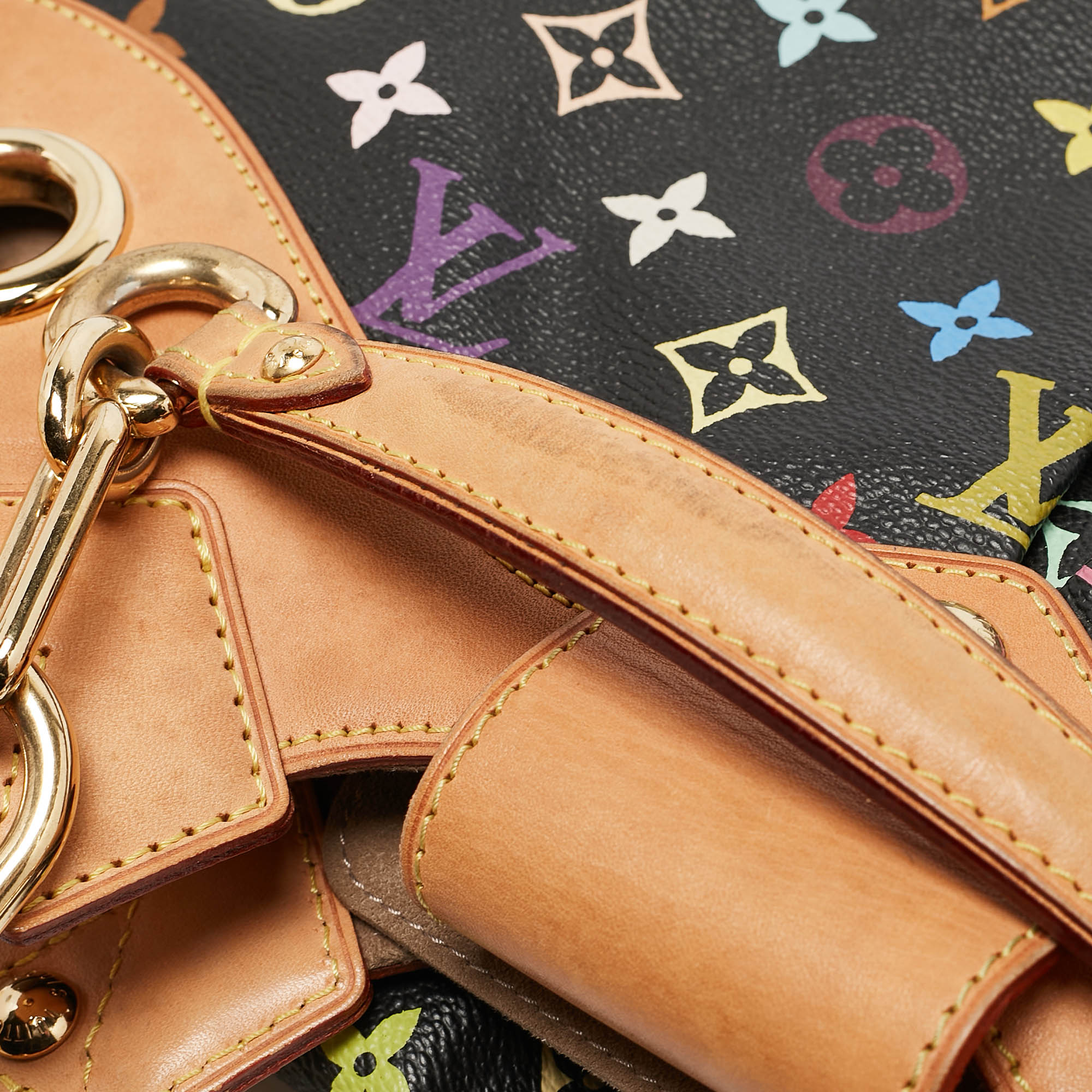 Louis Vuitton Black Multicolor Monogram Canvas Ursula Bag 