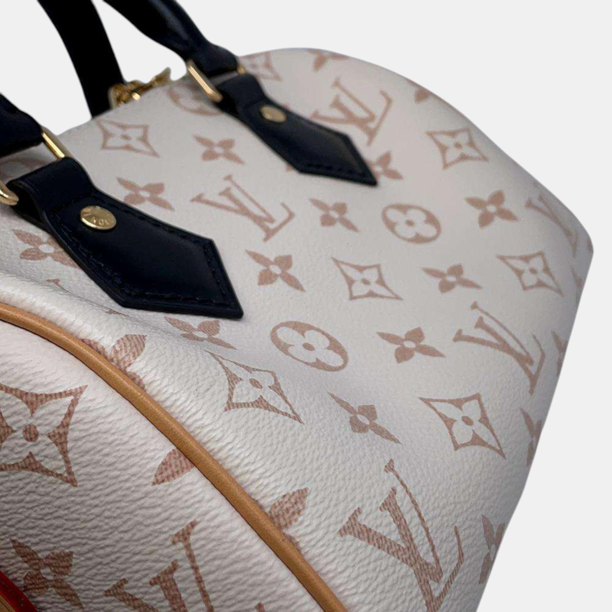 Louis Vuitton Monogram Dune Speedy Bandouliere Dune 20 Bag 