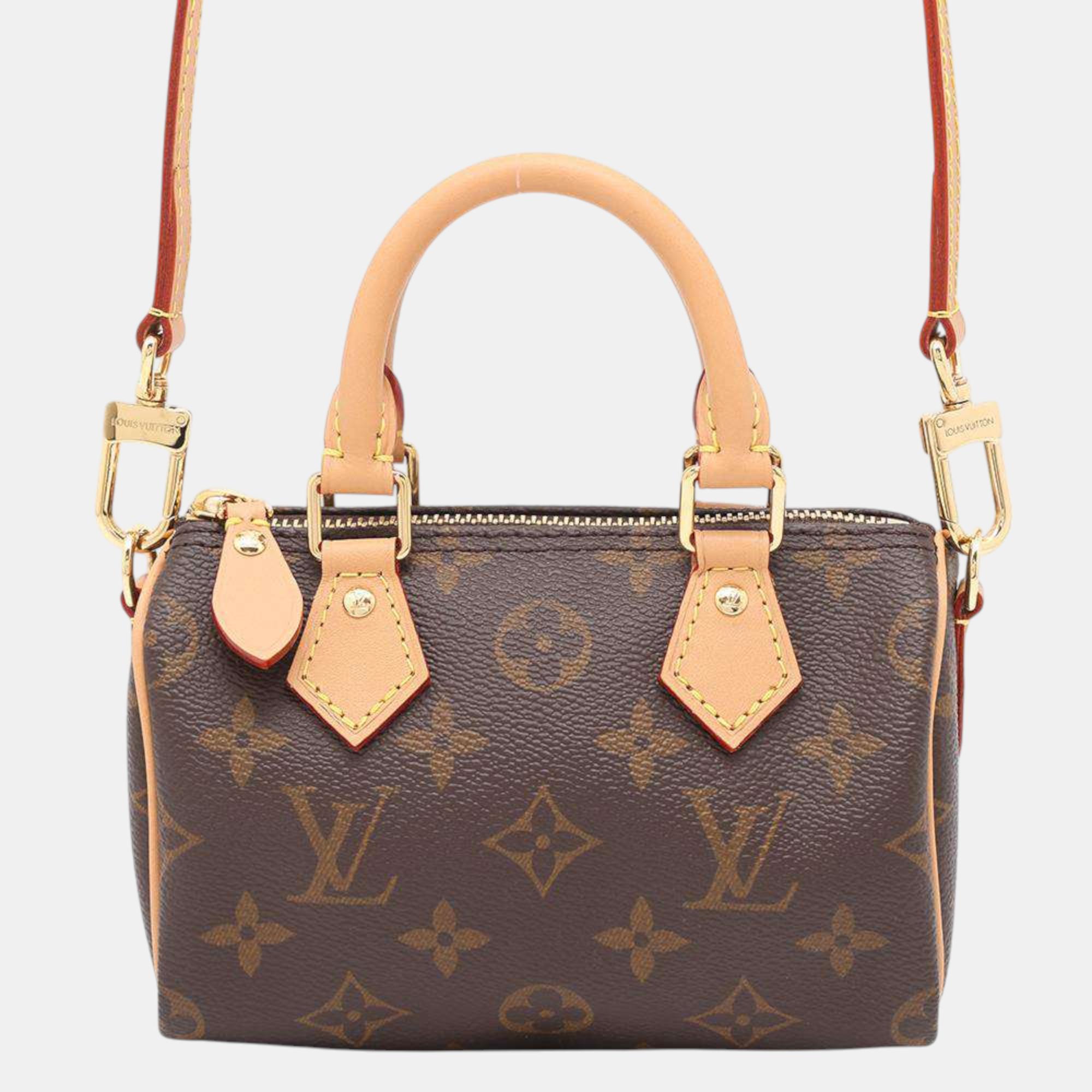 

Louis Vuitton Monogram Canvas Nano Speedy, Brown