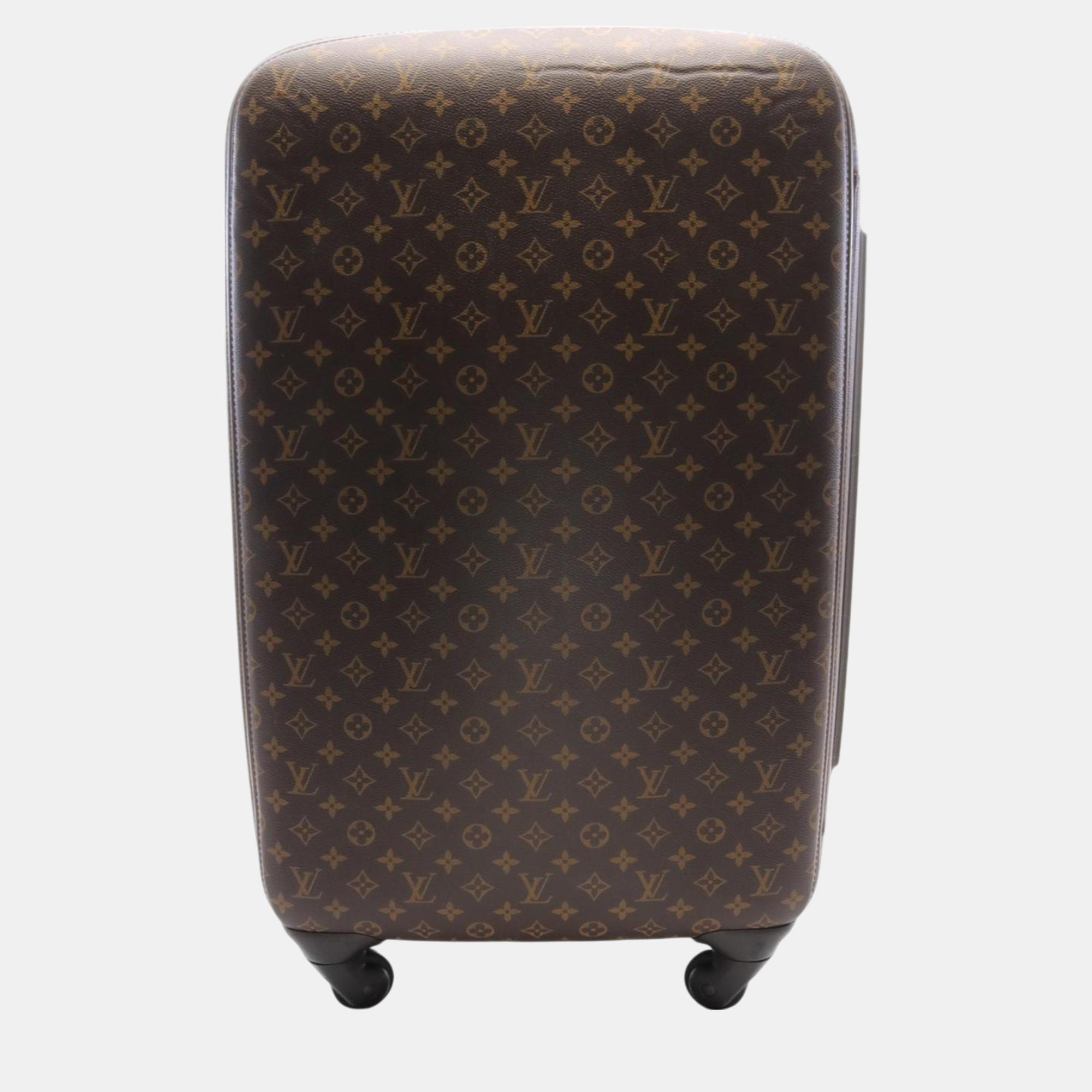 

Louis Vuitton Brown Monogram Canvas and Leather Zephyr 70 Suitcase