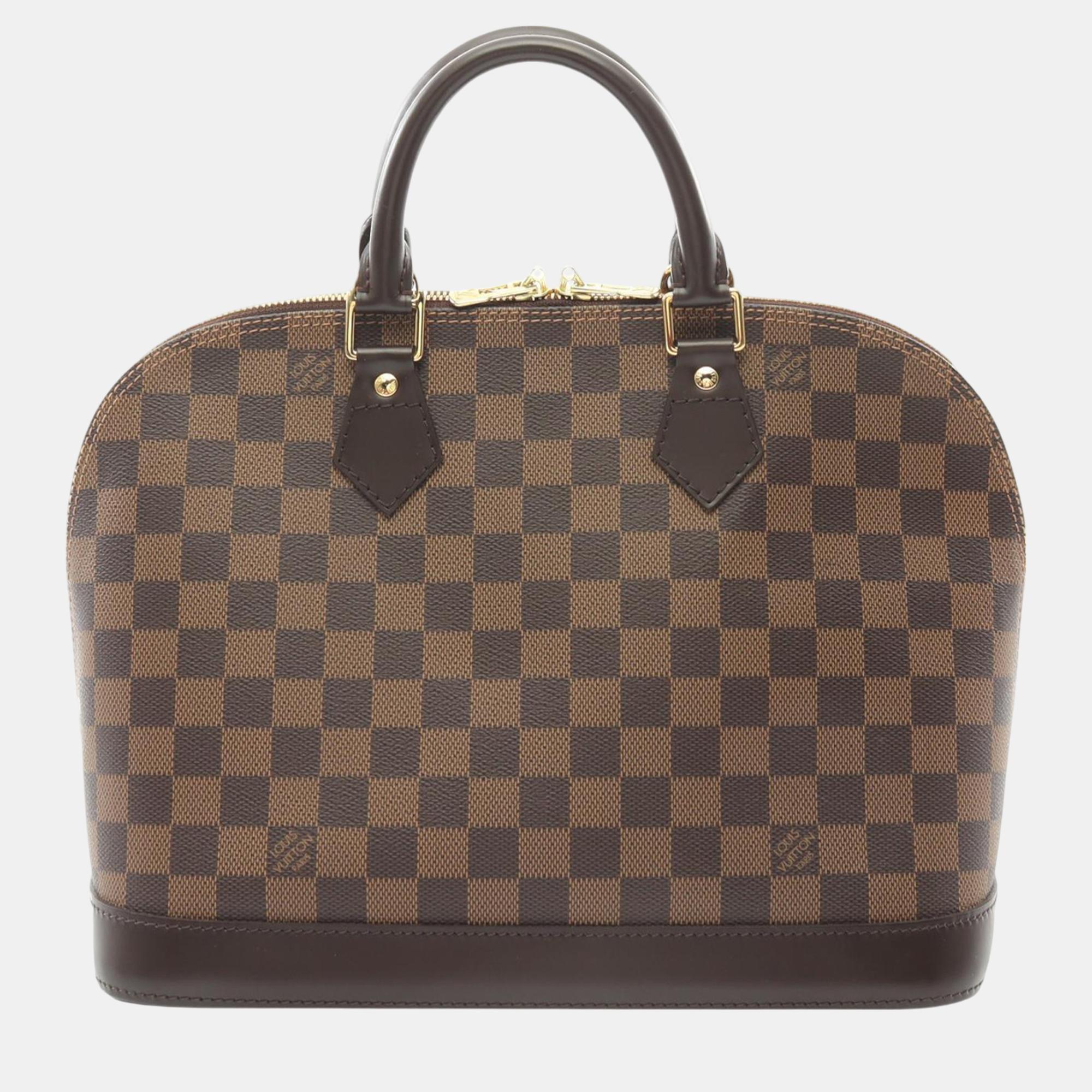 

Louis Vuitton Brown Damier Ebene Canvas Alma PM