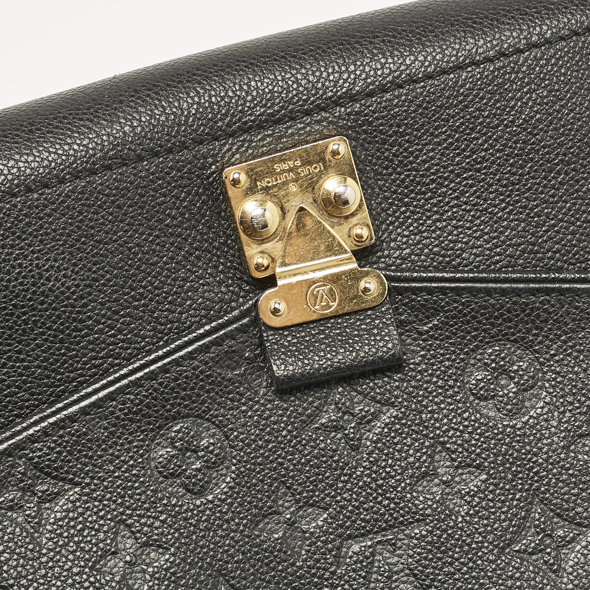 Louis Vuitton Black Monogram Empreinte Leather St Germain PM Bag 