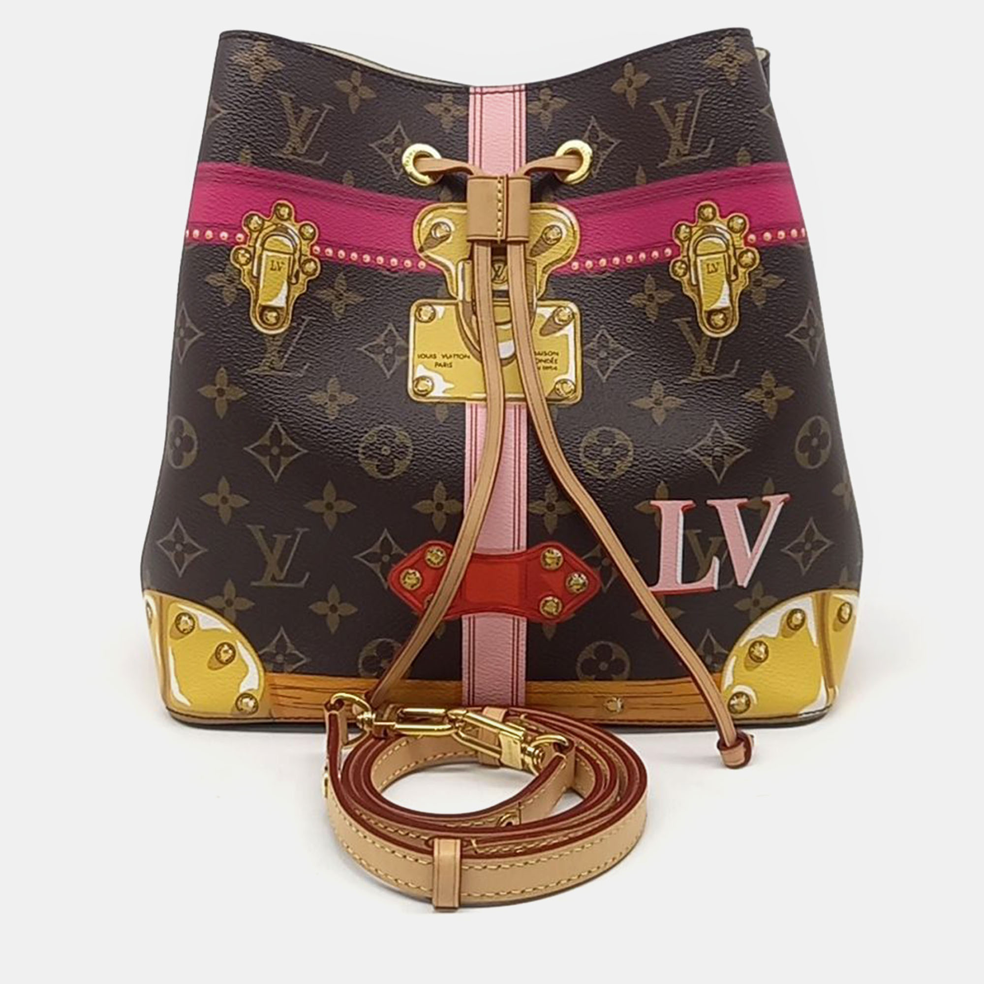 

Louis Vuitton Brown Coated Canvas Neonoe bag