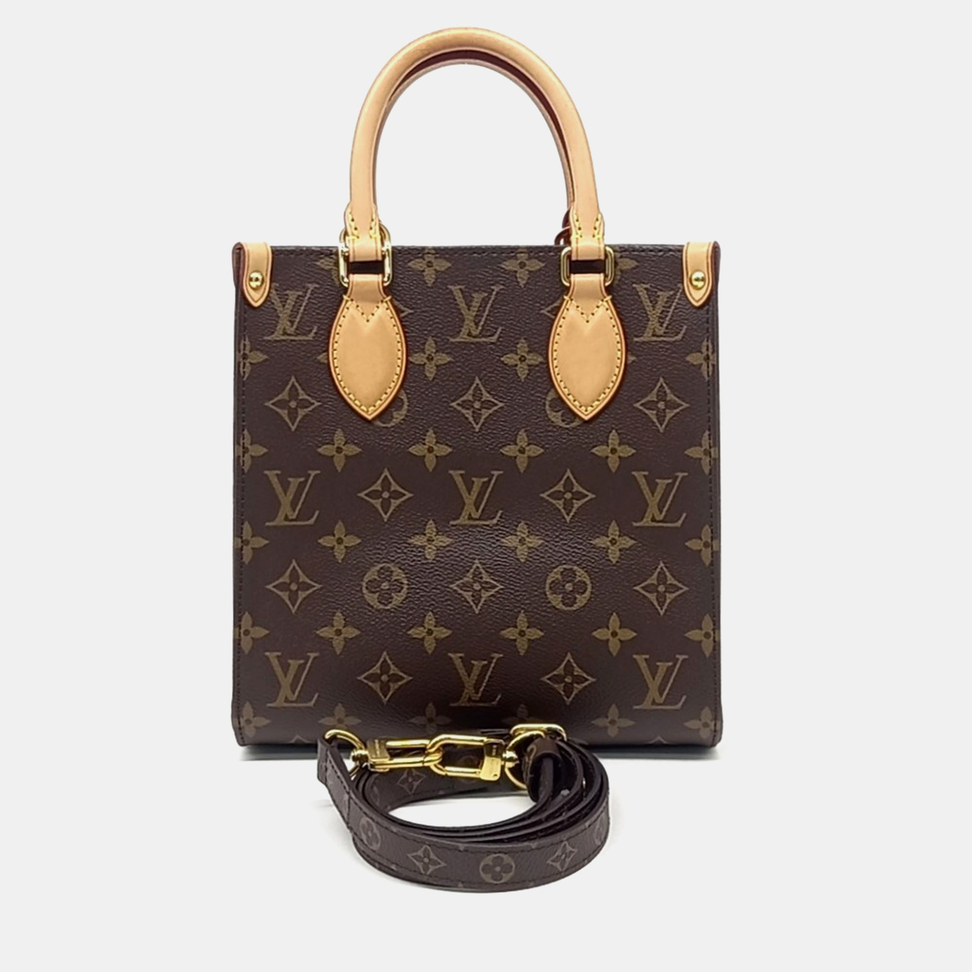 

Louis Vuitton Brown Coated Canvas Monogram Sock Pla Bb bag