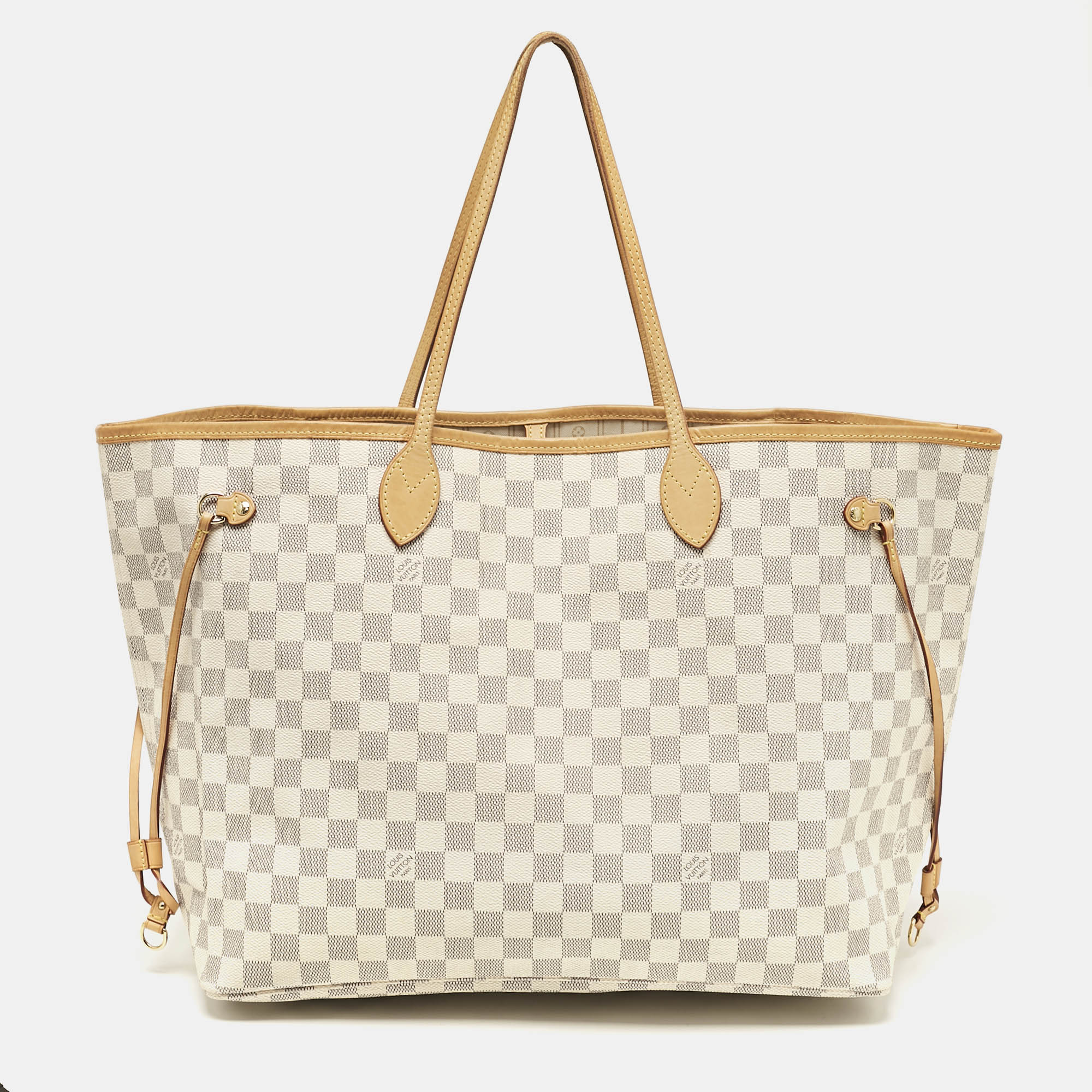 

Louis Vuitton Damier Azur Canvas Neverfull GM Bag, Grey