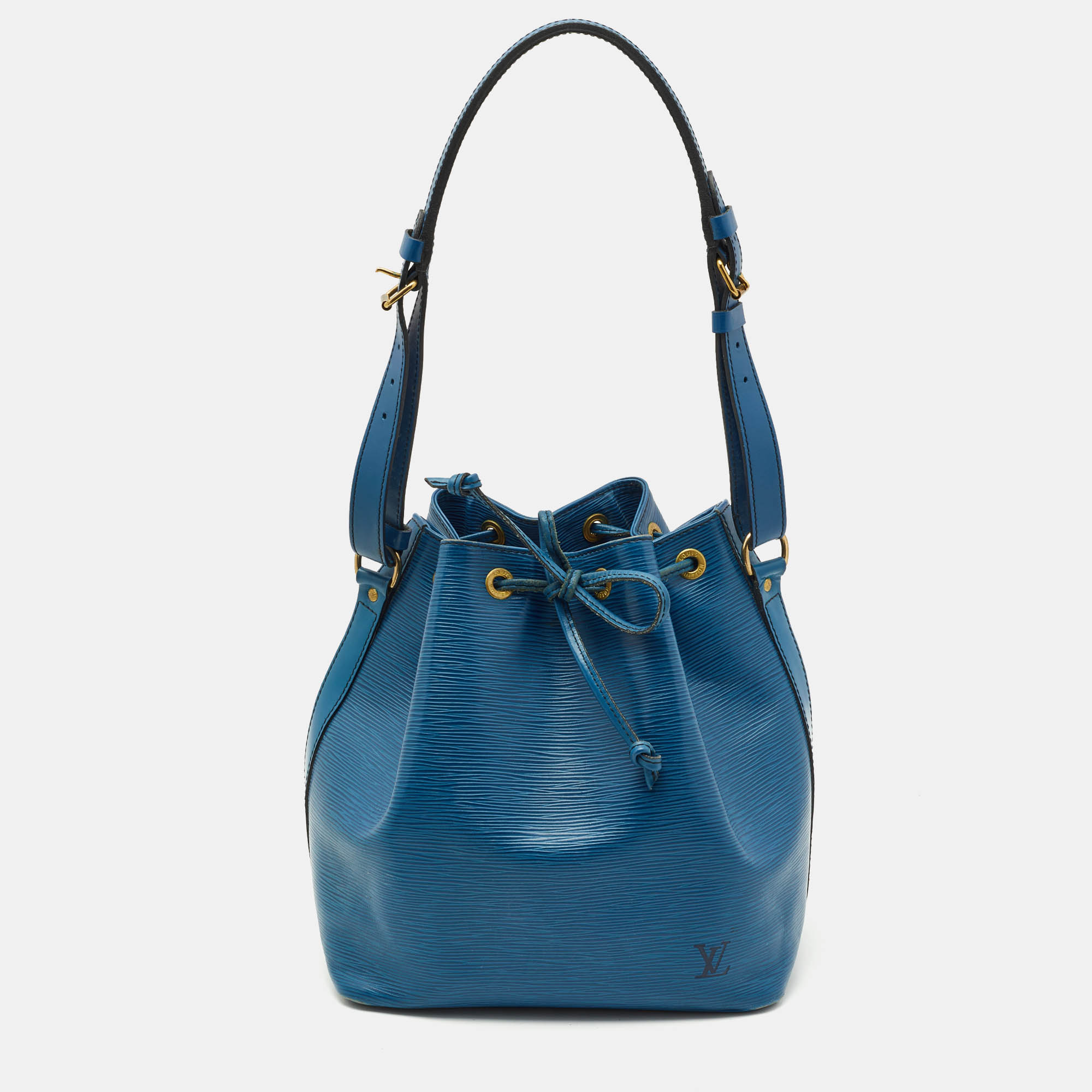 

Louis Vuitton Blue Toledo Epi Leather Petit Noe Bag