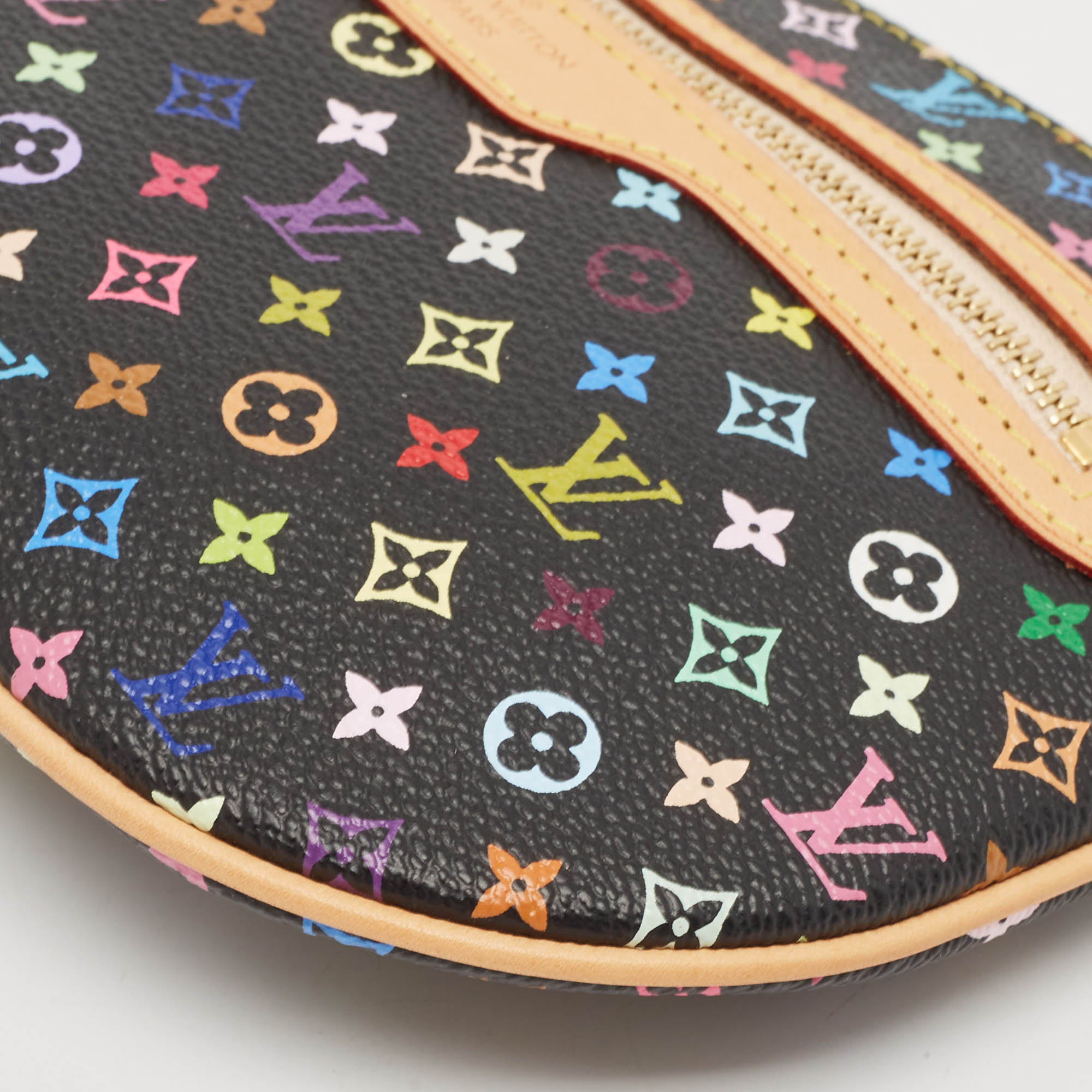 Louis Vuitton Black/Multicolor Canvas Plate Pochette 