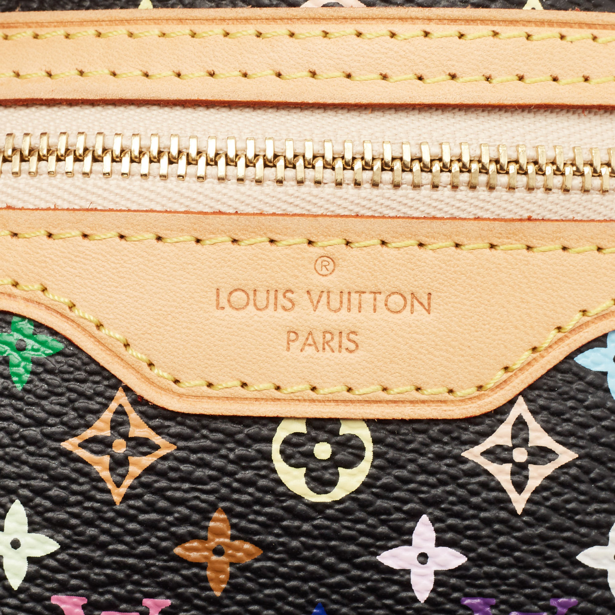 Louis Vuitton Black/Multicolor Canvas Plate Pochette 