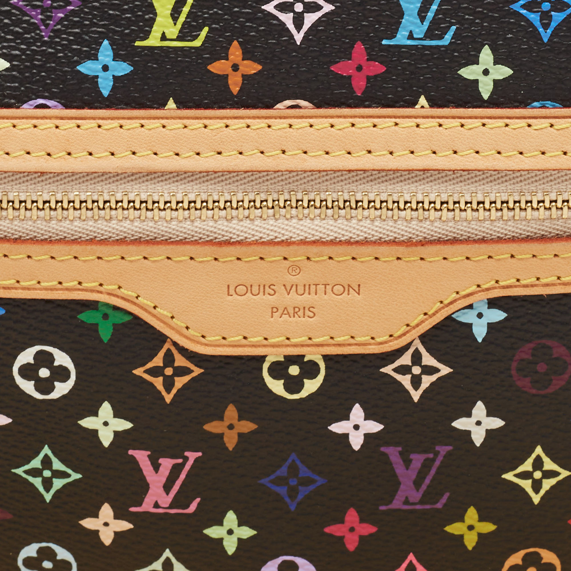 Louis Vuitton Black/Multicolor Canvas Plate Pochette 