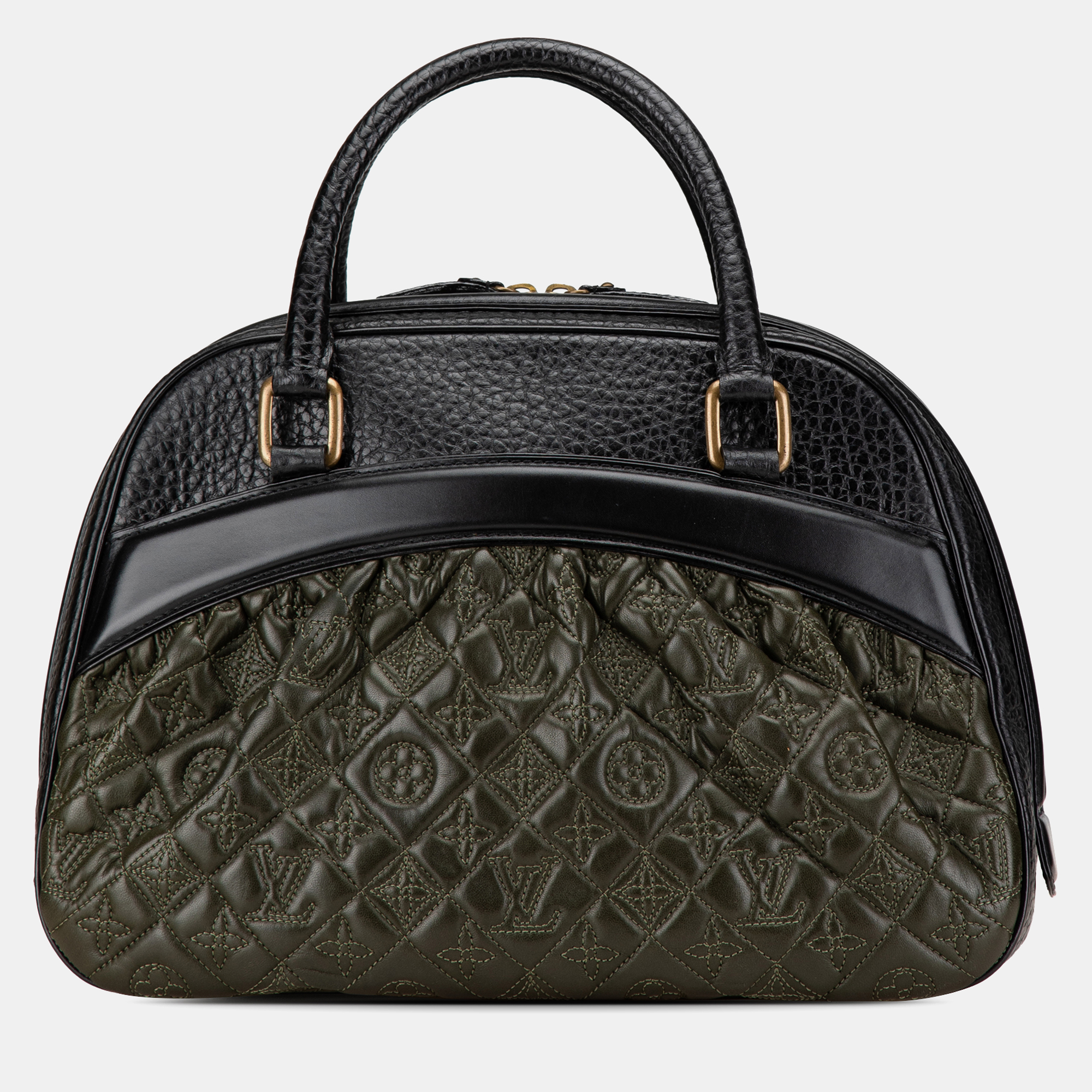 

Louis Vuitton Black Green Monogram Mizi Vienna