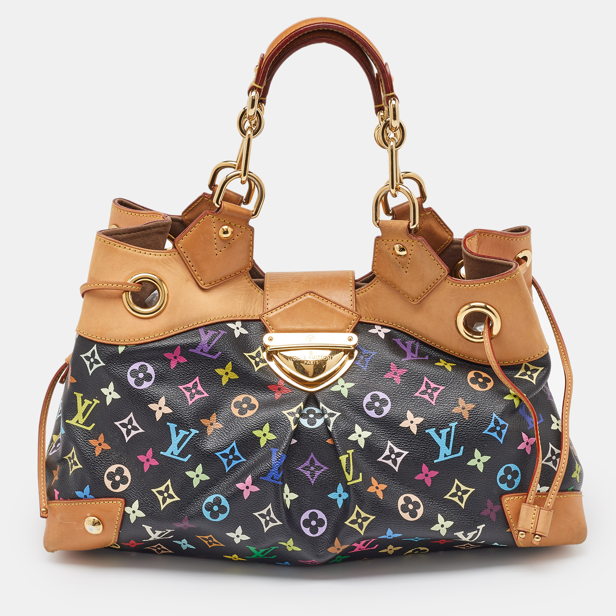 

Louis Vuitton Black Multicolor Monogram Canvas Ursula Bag