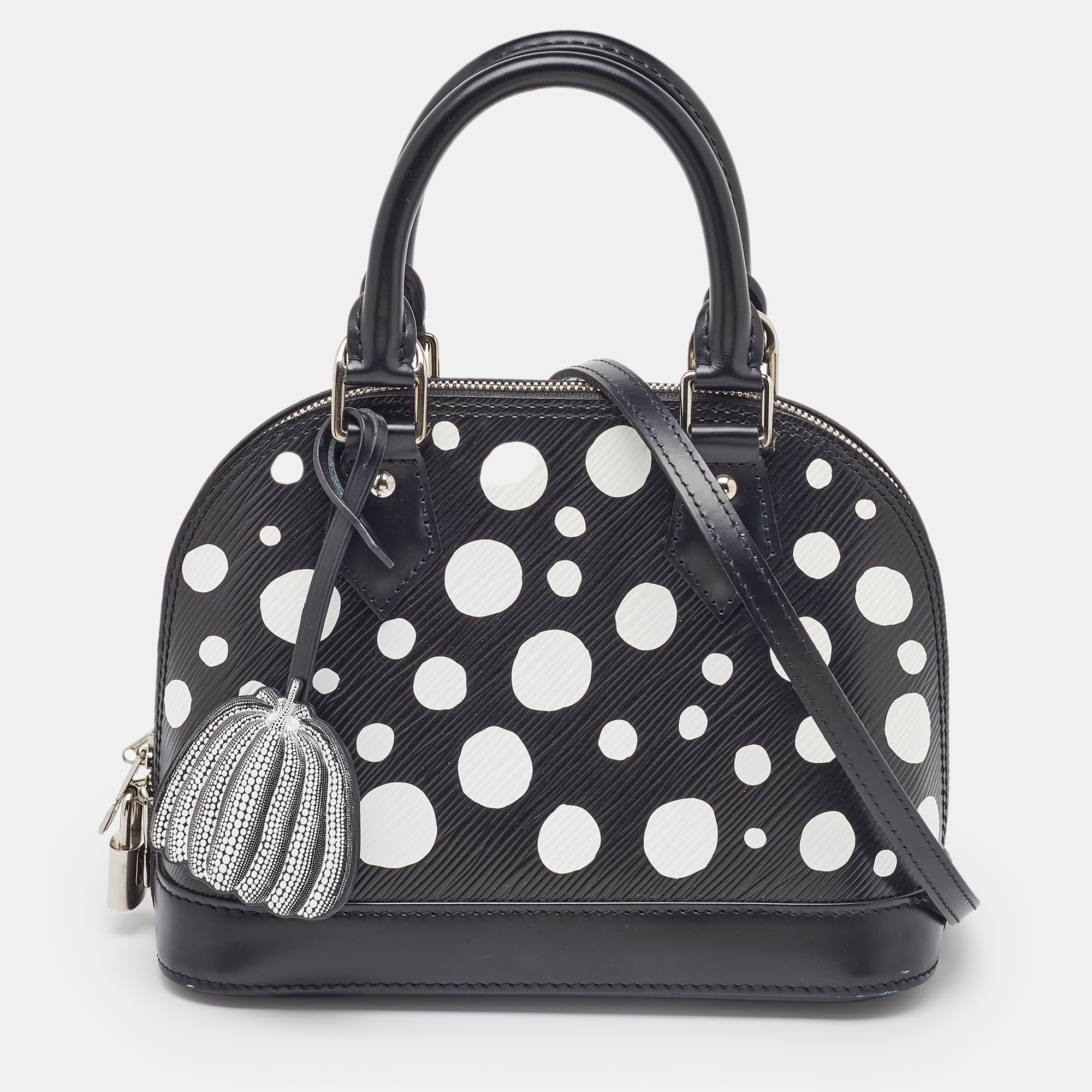 

Louis Vuitton x Yayoi Kusama Black/White Epi Leather Dots Alma BB Bag