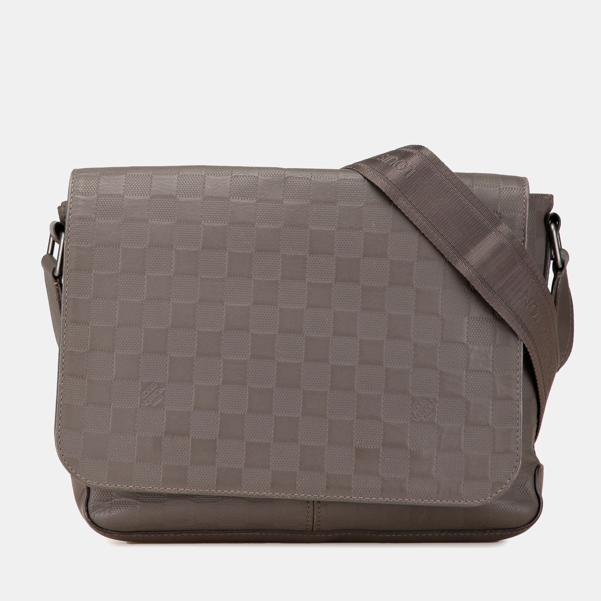 

Louis Vuitton Grey Damier Infini District PM