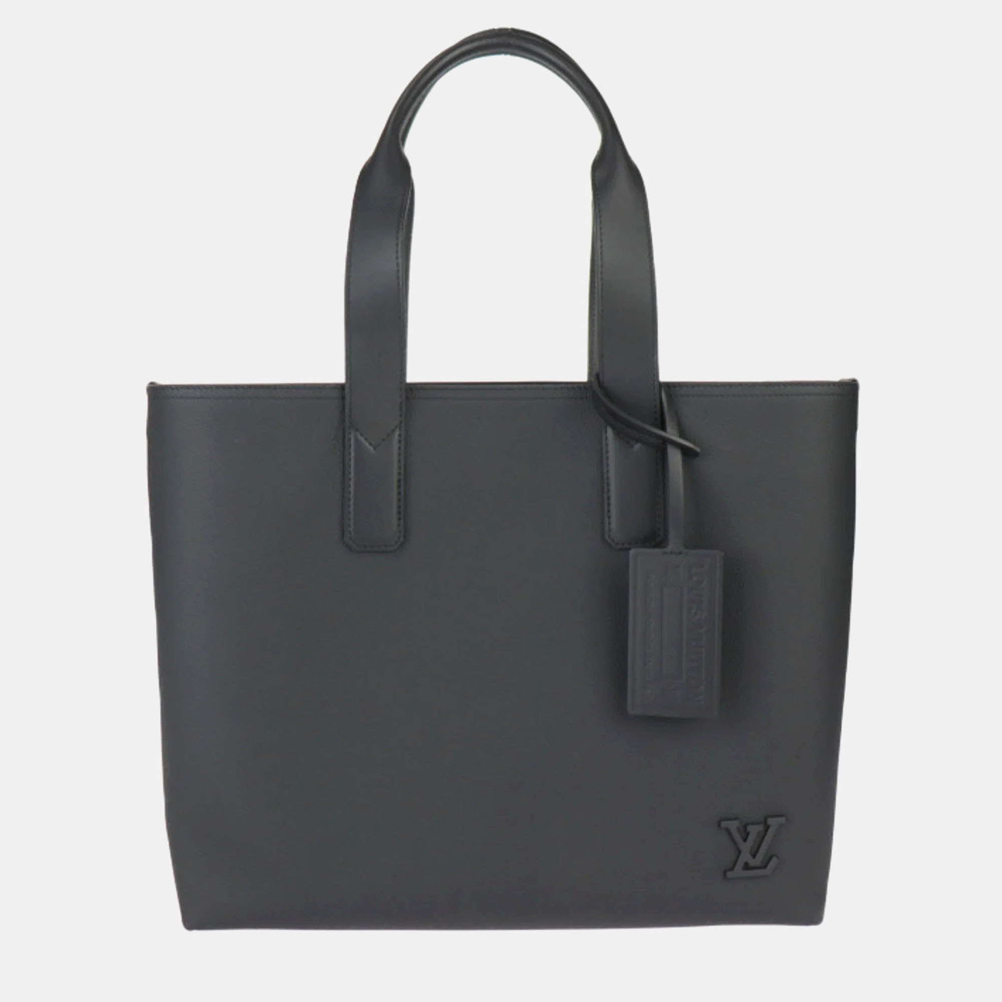 

Louis Vuitton Black Leather Pilot Tote Bag