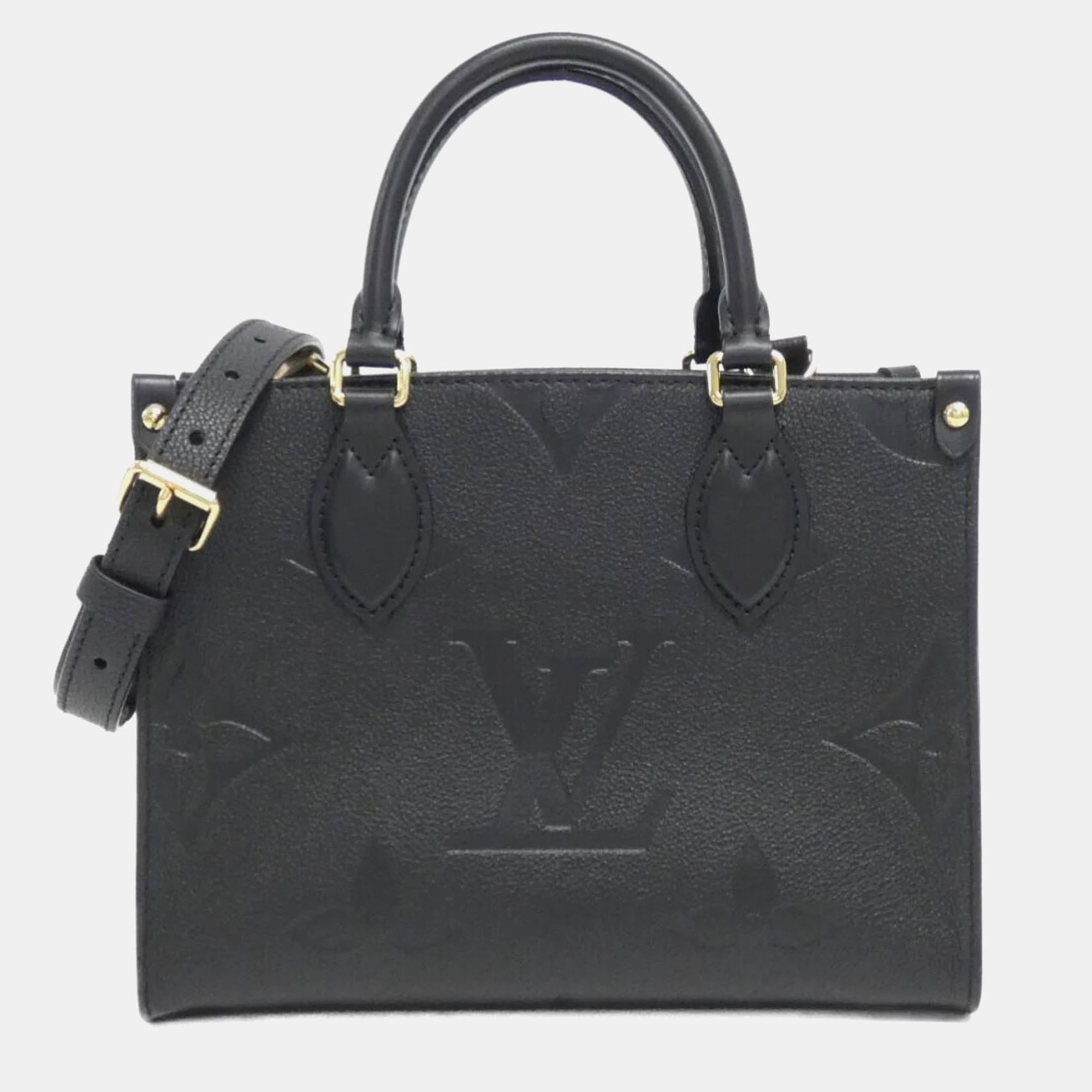 

Louis Vuitton Black Monogram Empreinte OnTheGo PM Tote Bag