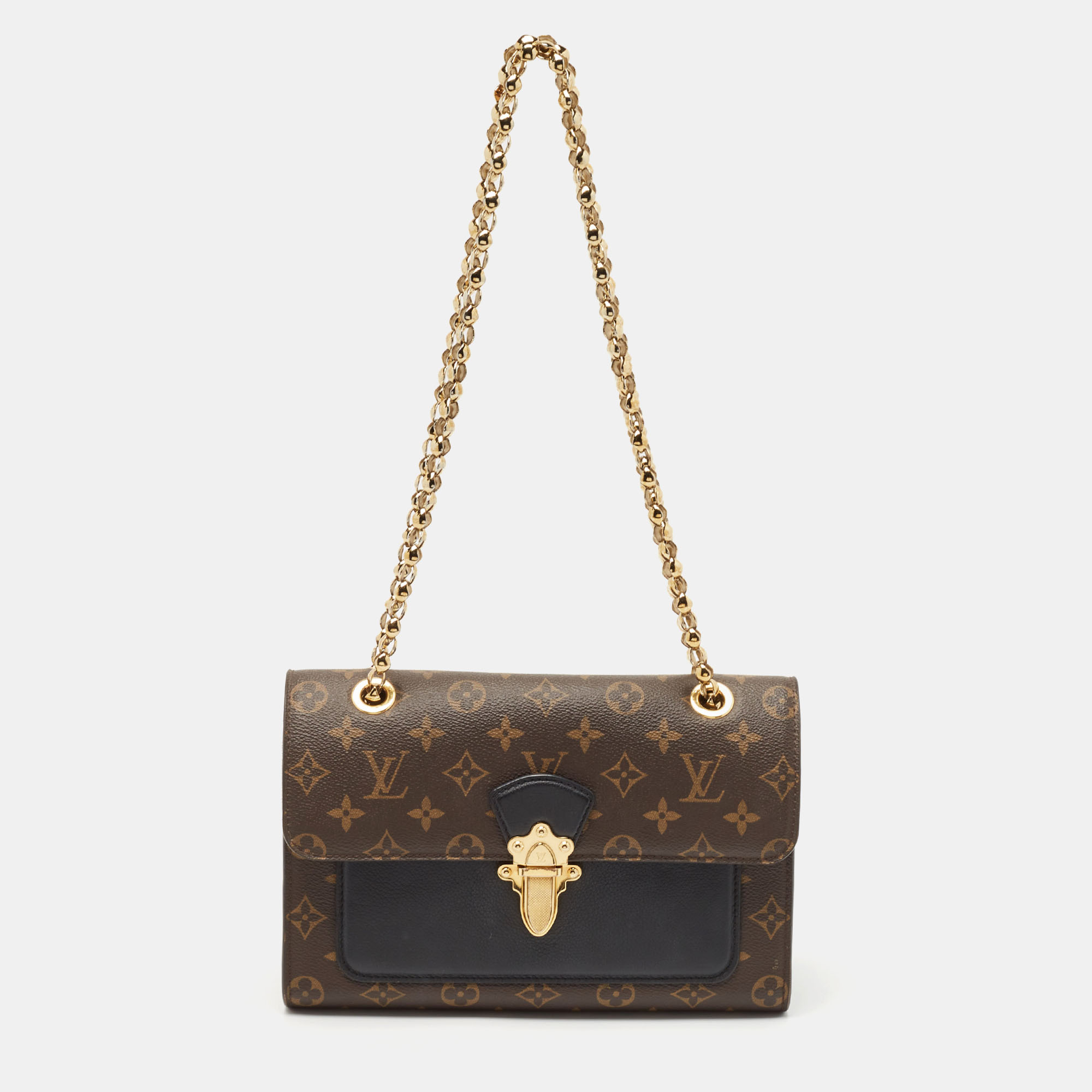 

Louis Vuitton Black Monogram Canvas Victoire Bag