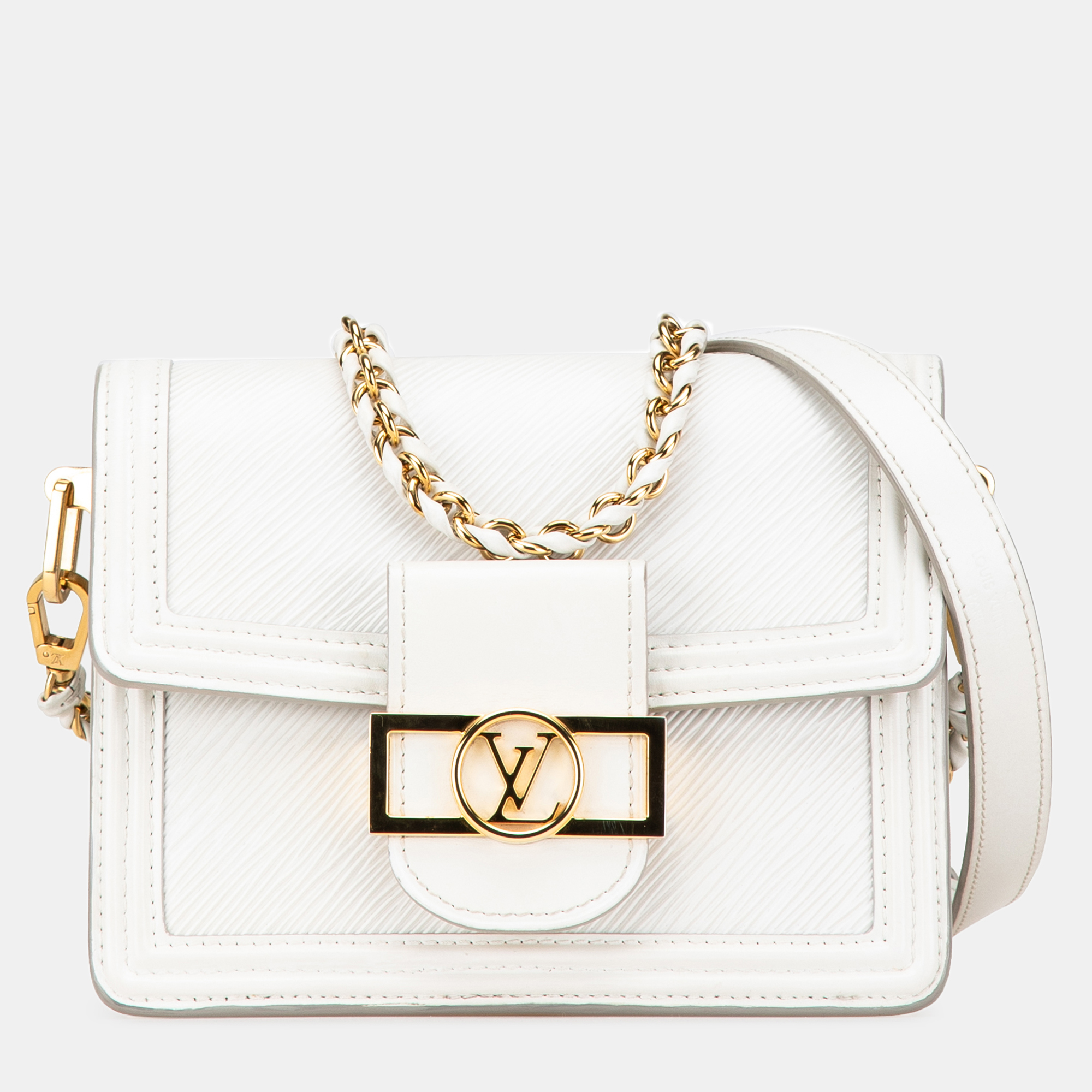 

Louis Vuitton White Epi Mini Dauphine