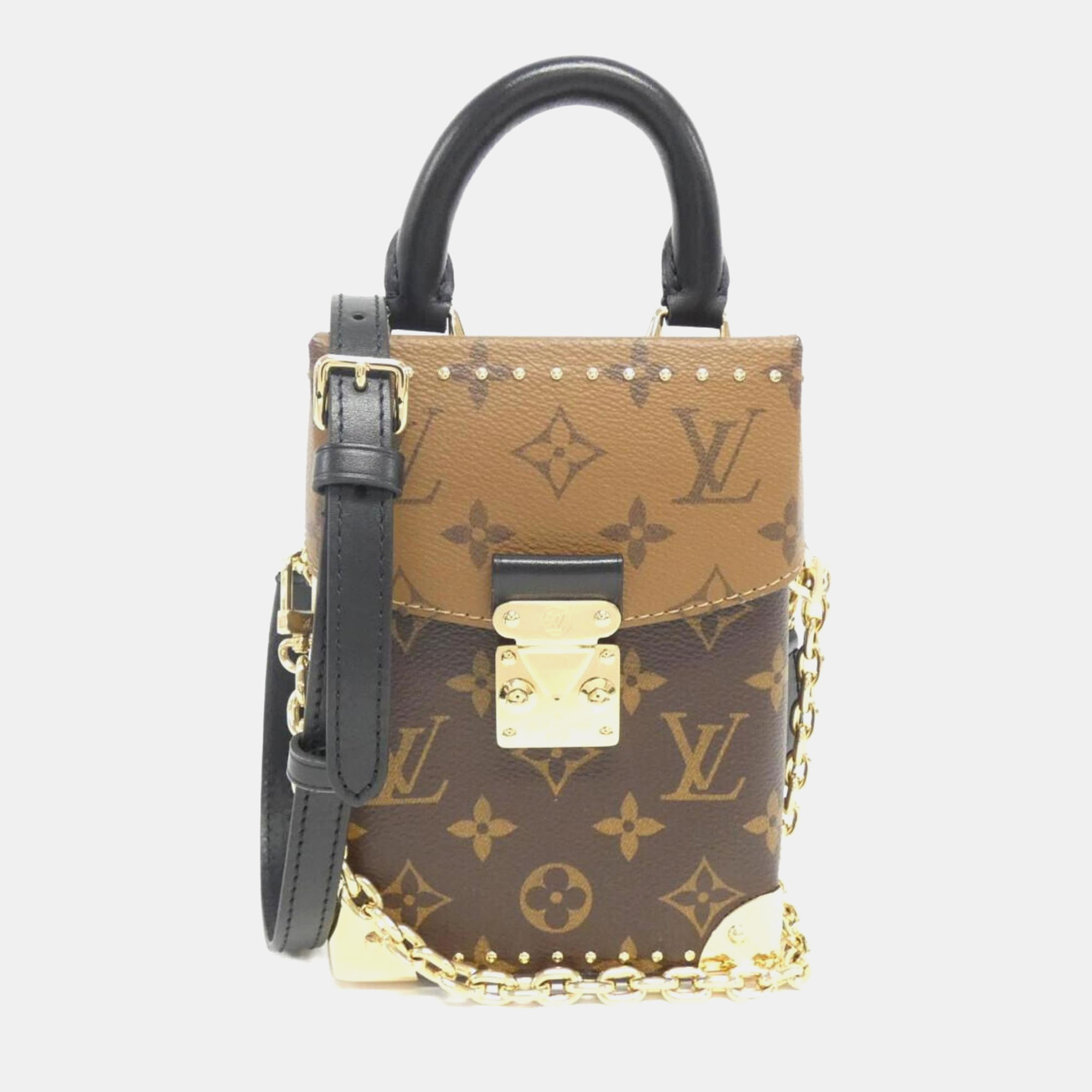 

Louis Vuitton Monogram Reverse Camera Box Shoulder Bag, Brown