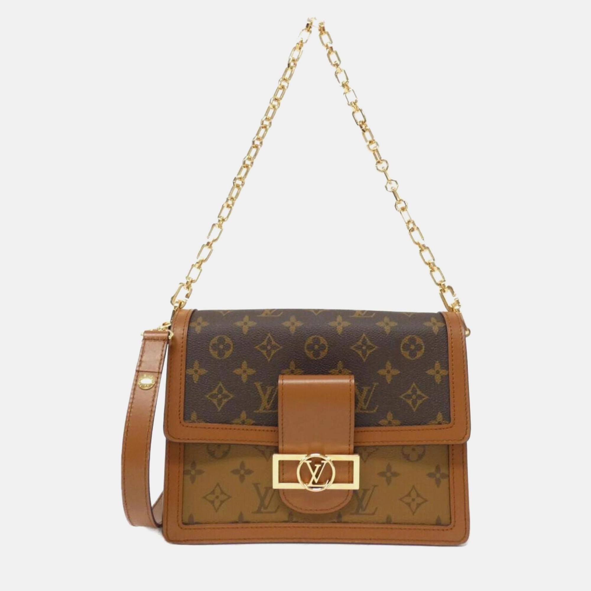 

Louis Vuitton Monogram Reverse Dauphine MM Shoulder Bag, Brown