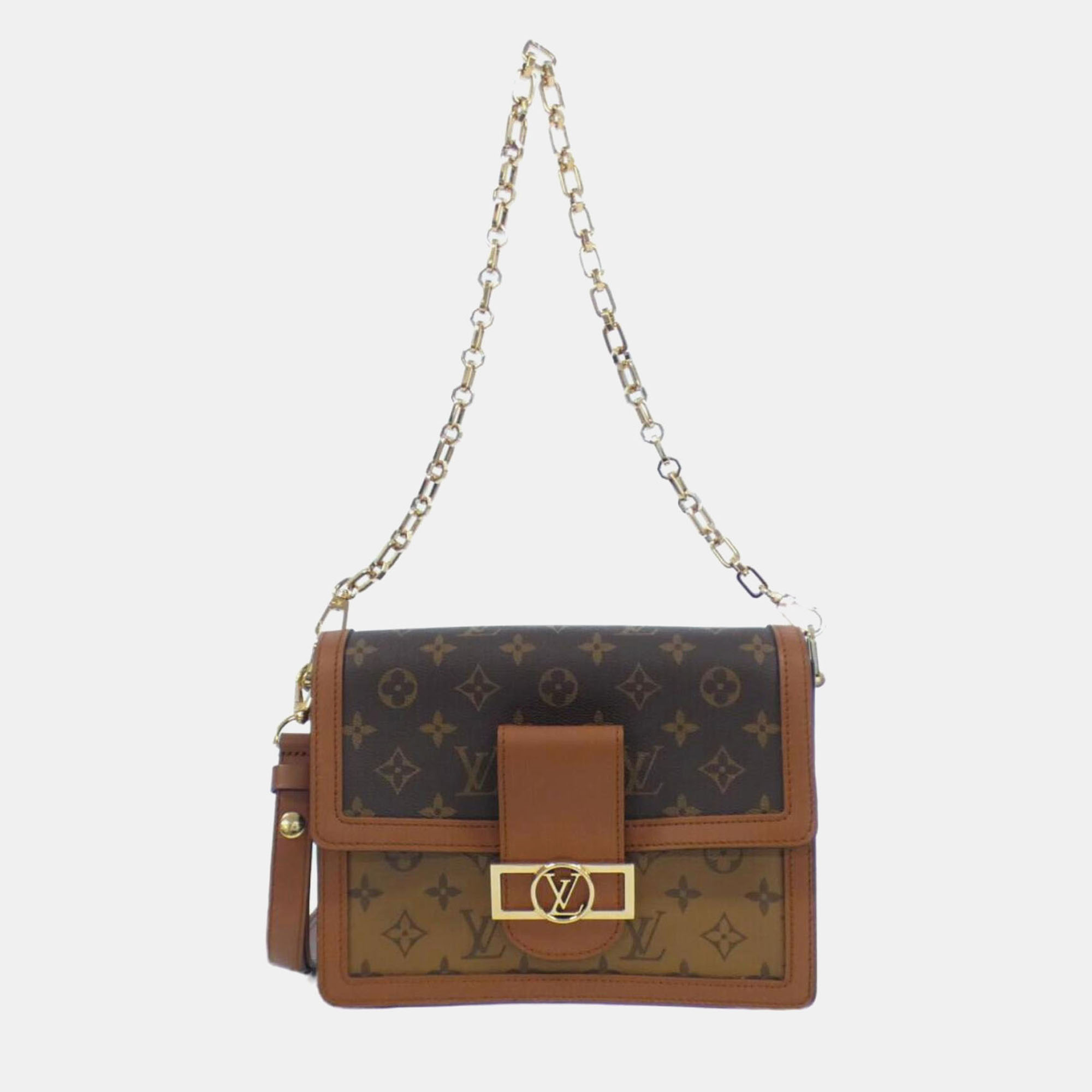 

Louis Vuitton Monogram Reverse Dauphine MM Shoulder Bag, Brown