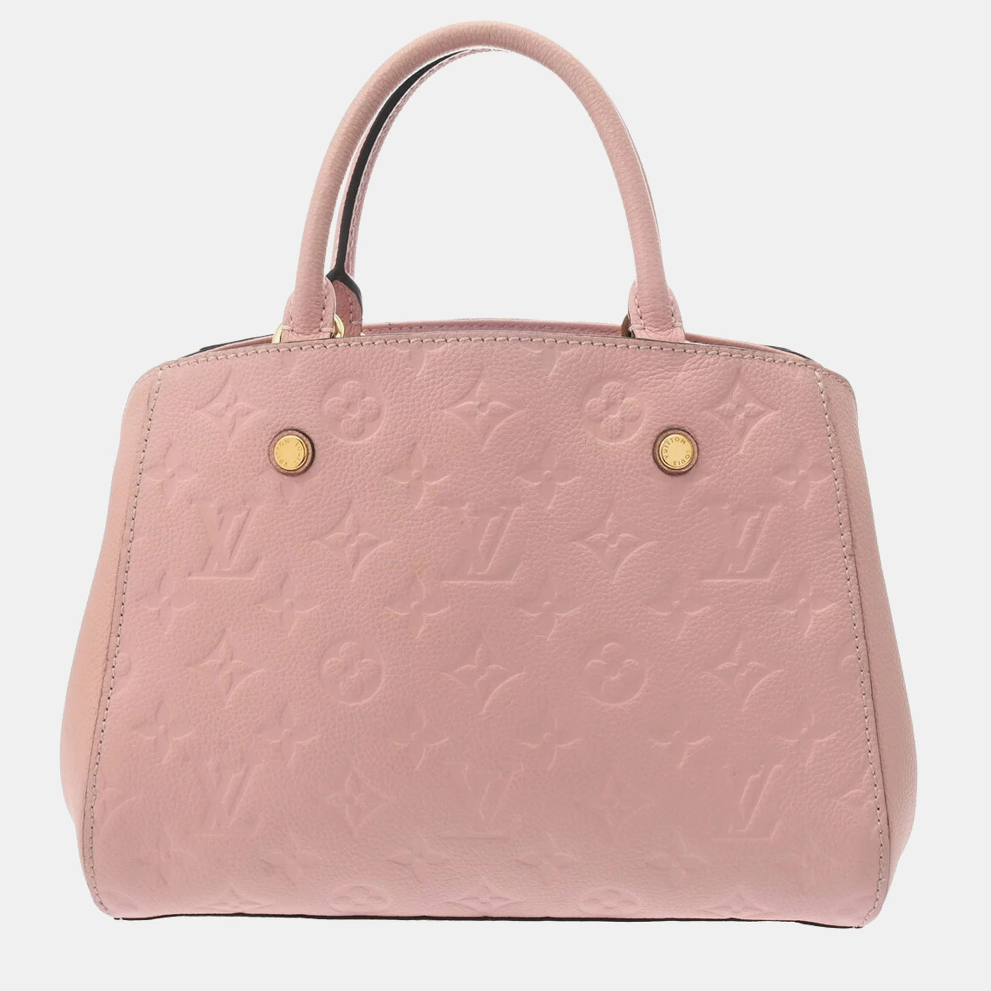 

Louis Vuitton Monogram Empreinte Montaigne Bb Rose Poudre Leather Handbag, Pink