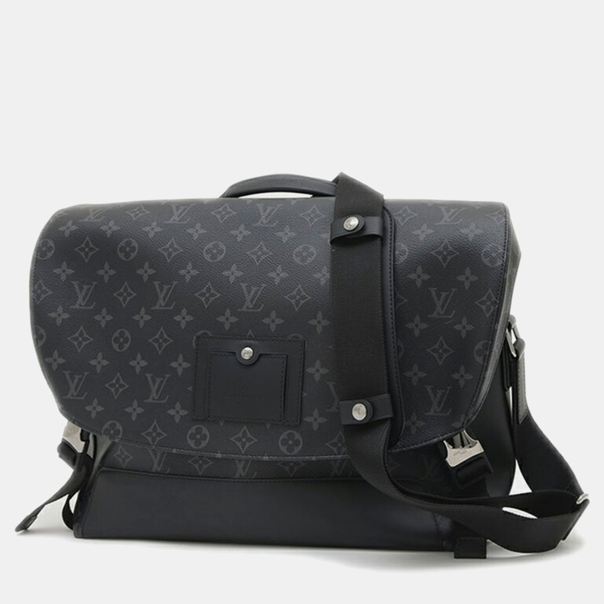 

Louis Vuitton Monogram Eclipse Voyage Mm Shoulder Bag, Black