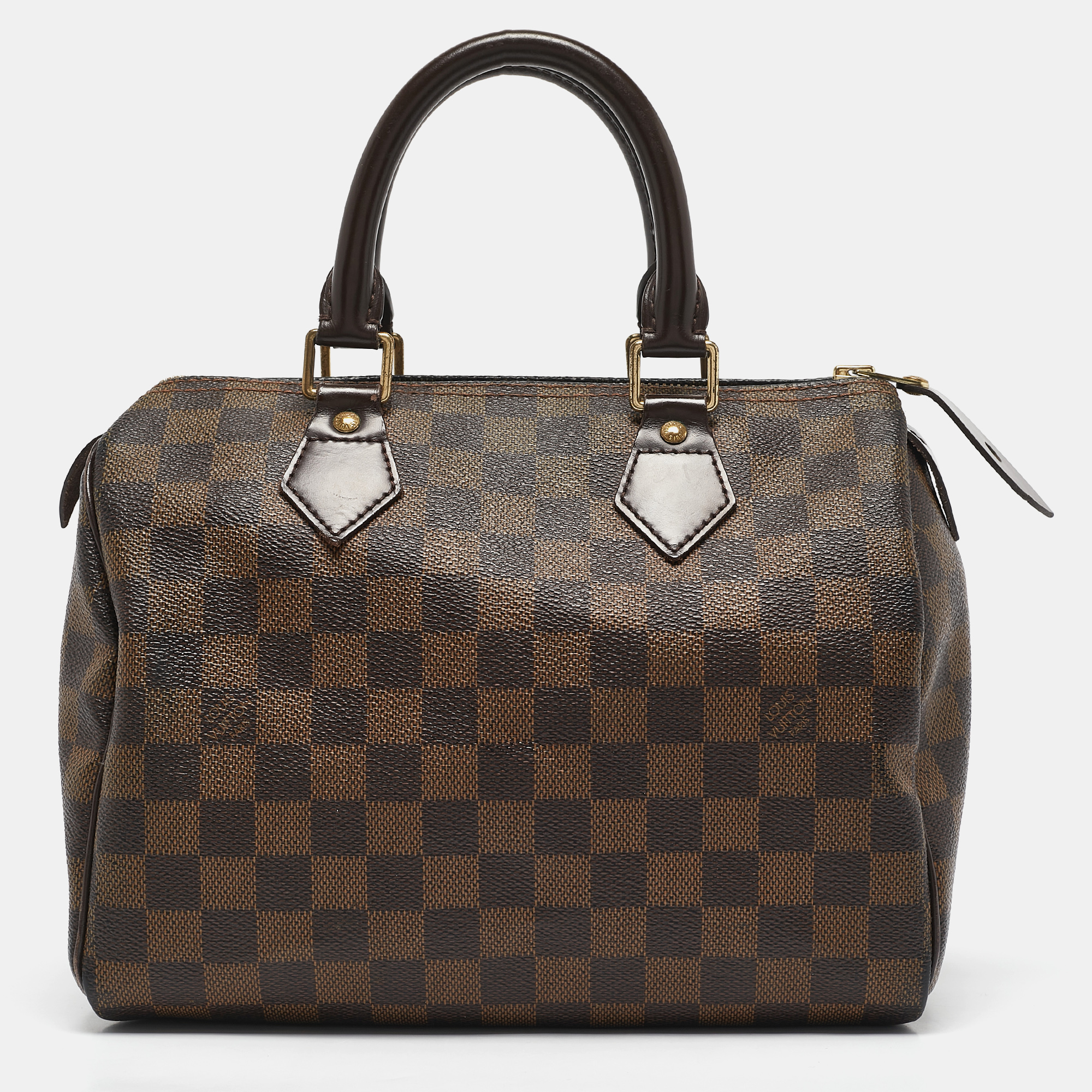 

Louis Vuitton Damiere Ebene Canvas Speedy 25 Bag, Brown