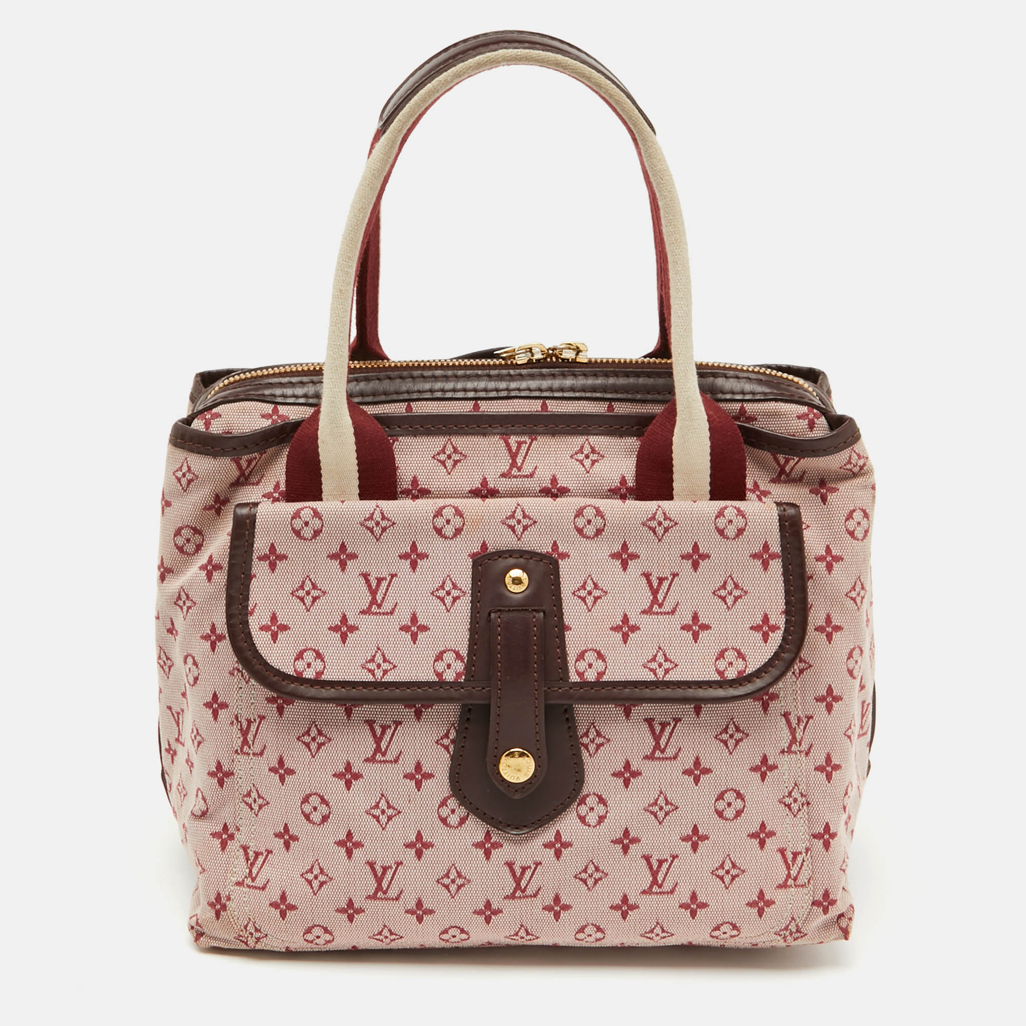 

Louis Vuitton Cherry Monogram Mini Lin Sac Mary Kate Bag, Red