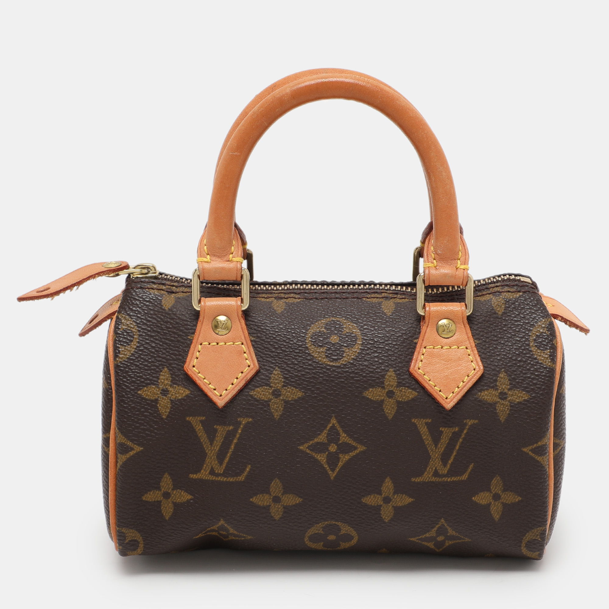 

Louis Vuitton Monogram Canvas Mini HL Speedy Bag, Brown