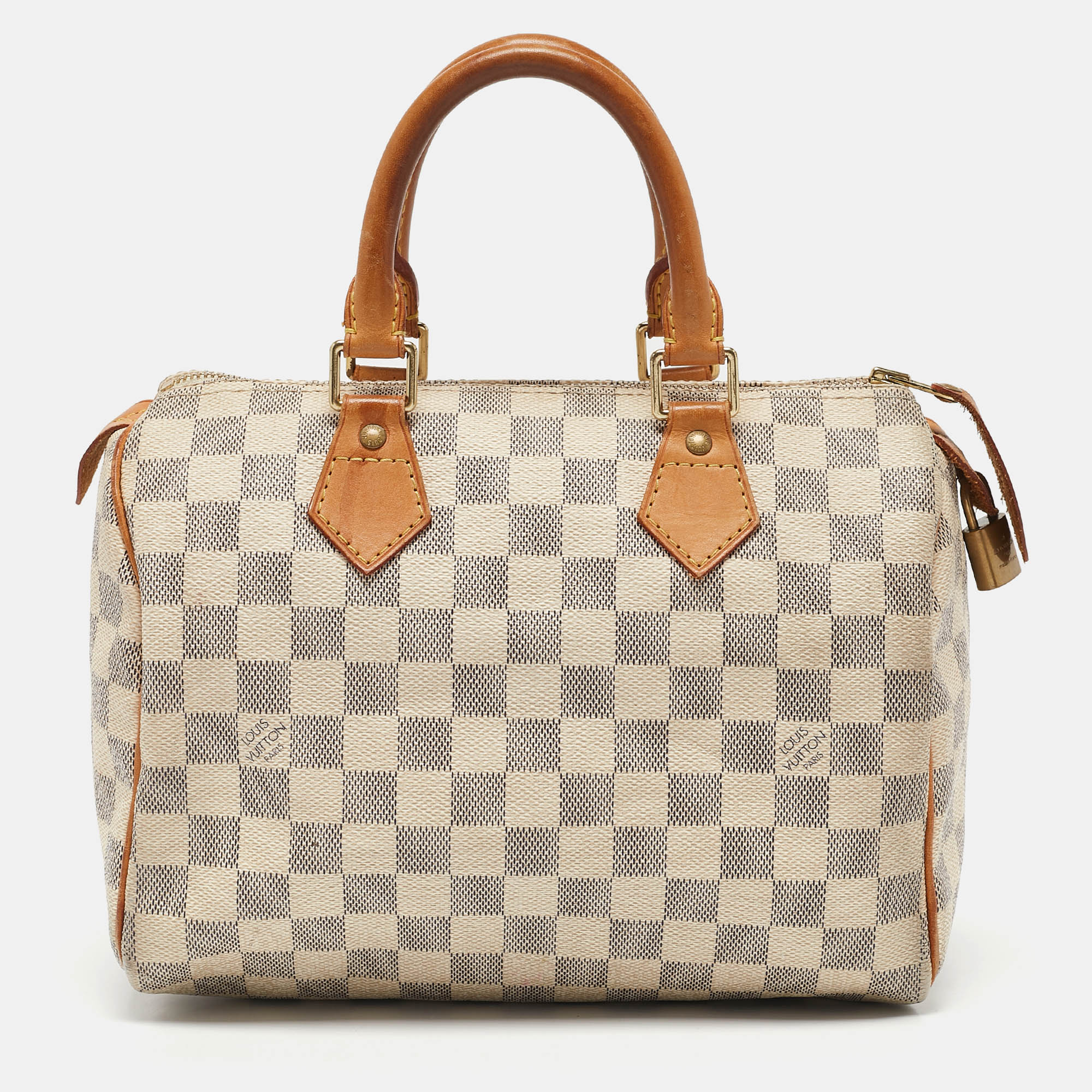 

Louis Vuitton Damier Azur Canvas Speedy 25 Bag, Grey